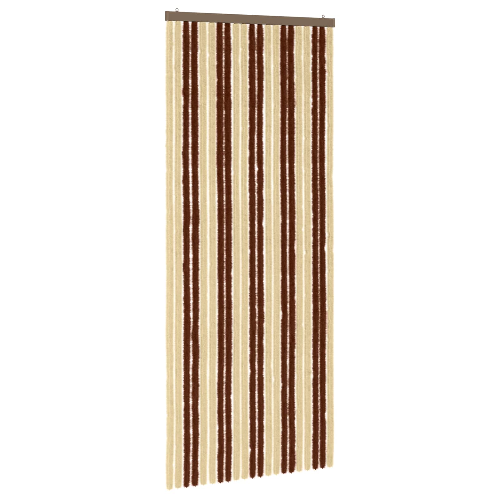 Rovar függöny chenille barna és bézs 90 x 220 cm 100% pp