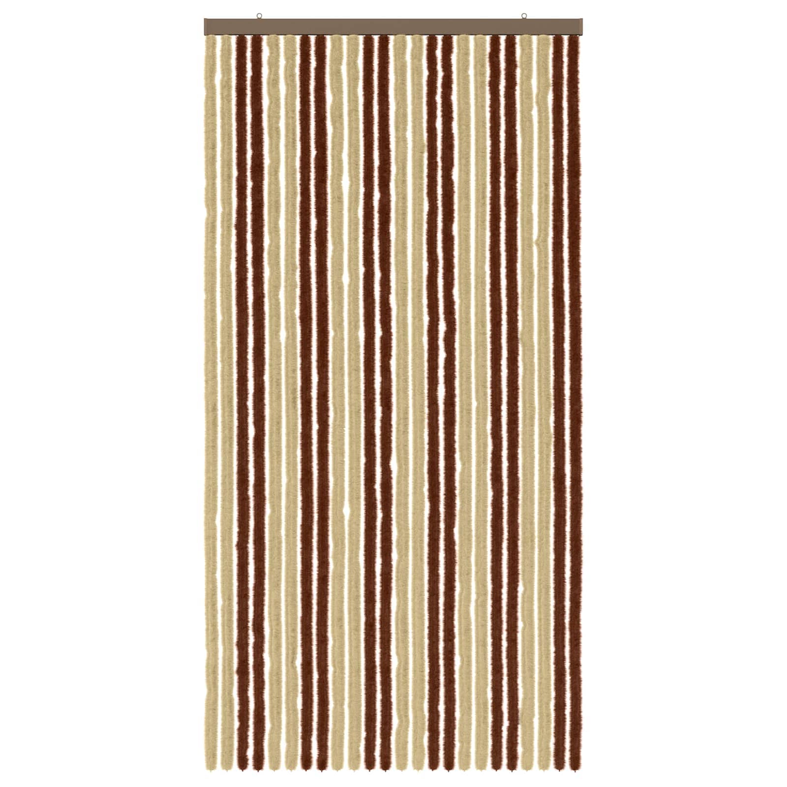 Rovar függöny chenille barna és bézs 100 x 200 cm 100% pp