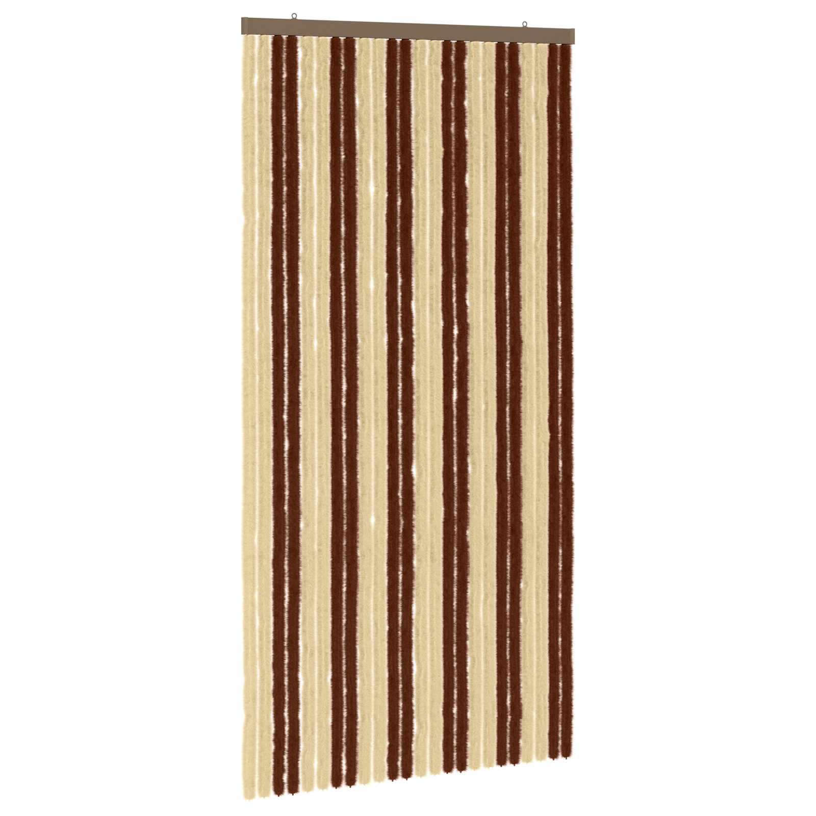 Rovar függöny chenille barna és bézs 100 x 200 cm 100% pp