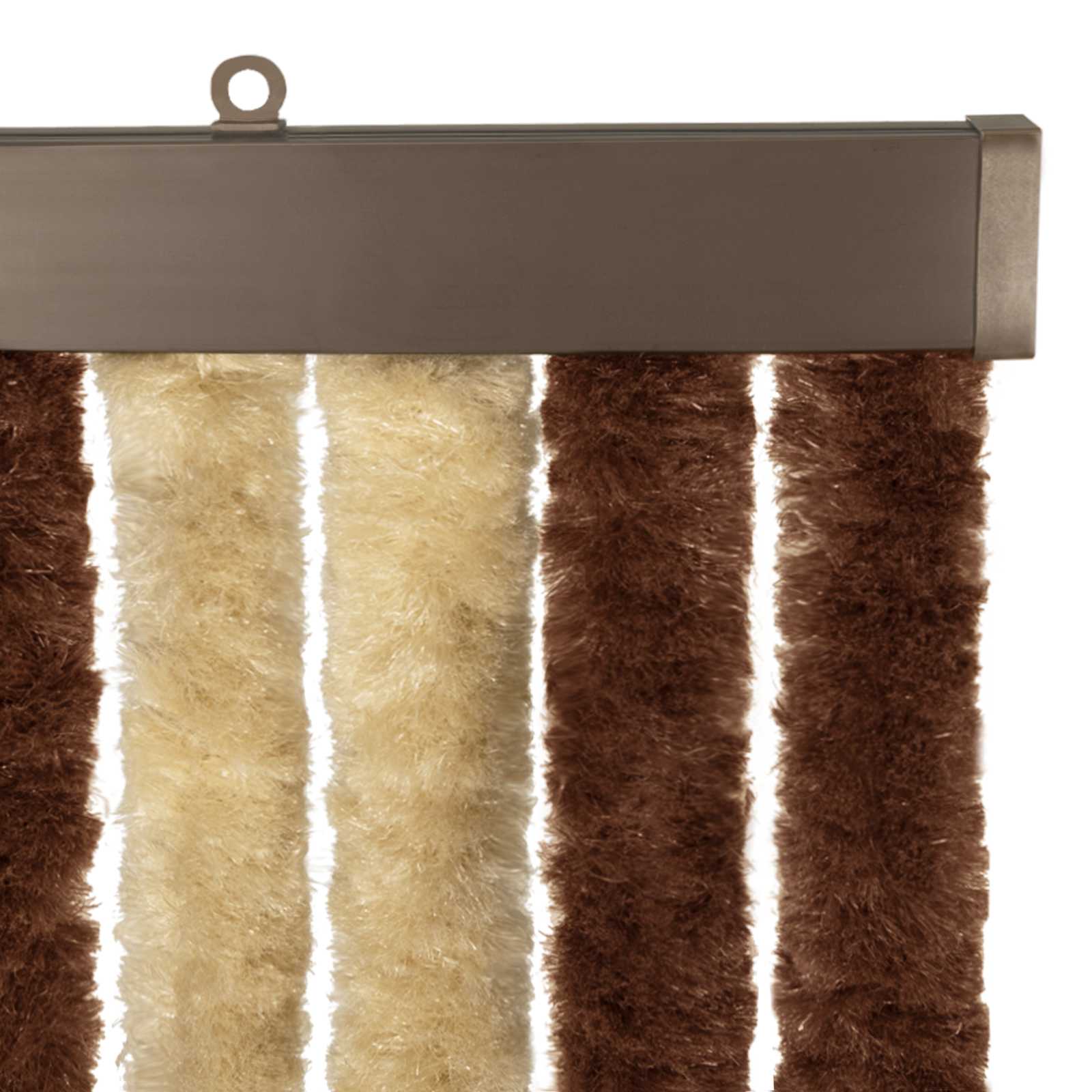 Rovar függöny chenille barna és bézs 100 x 220 cm 100% pp