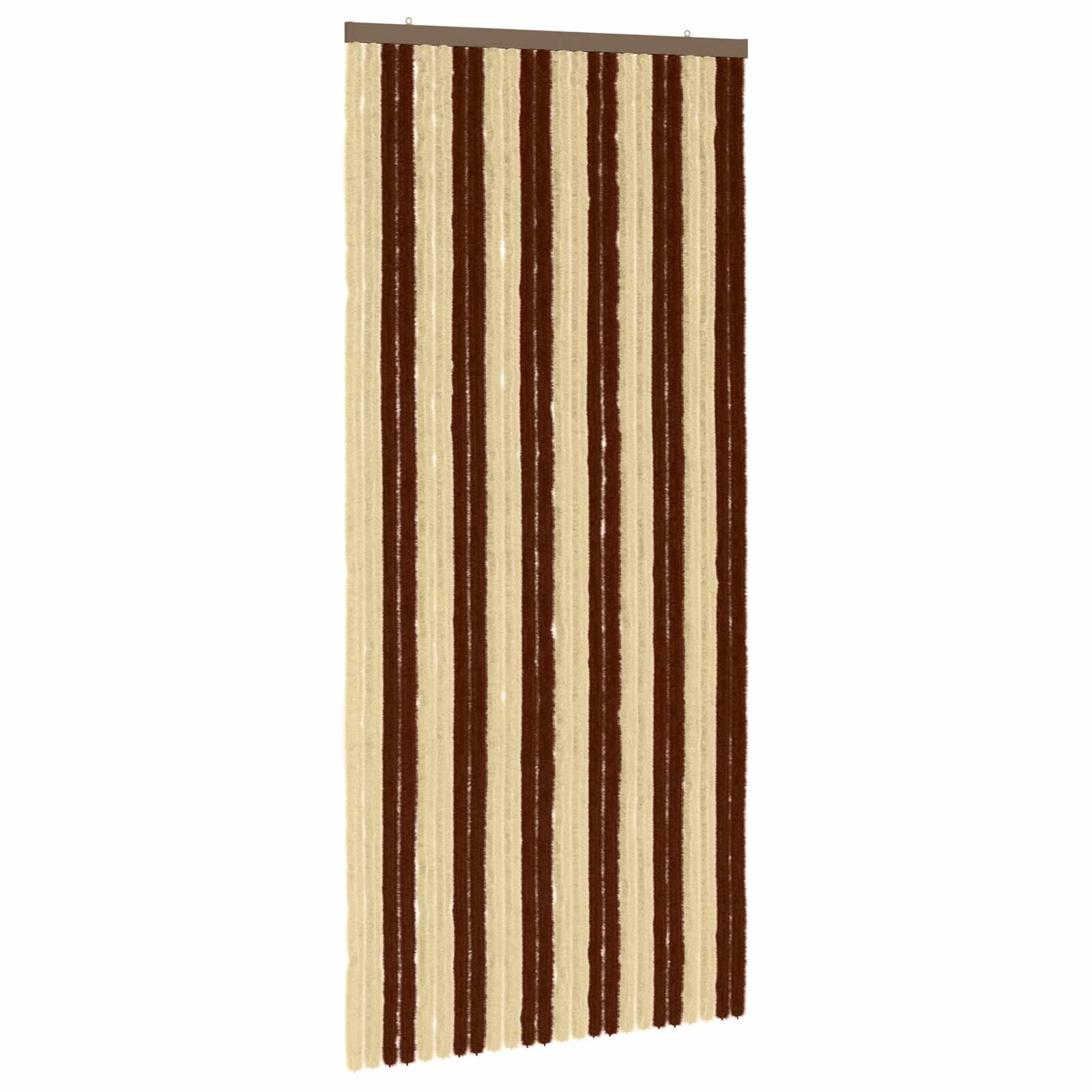 Rovar függöny chenille barna és bézs 100 x 220 cm 100% pp