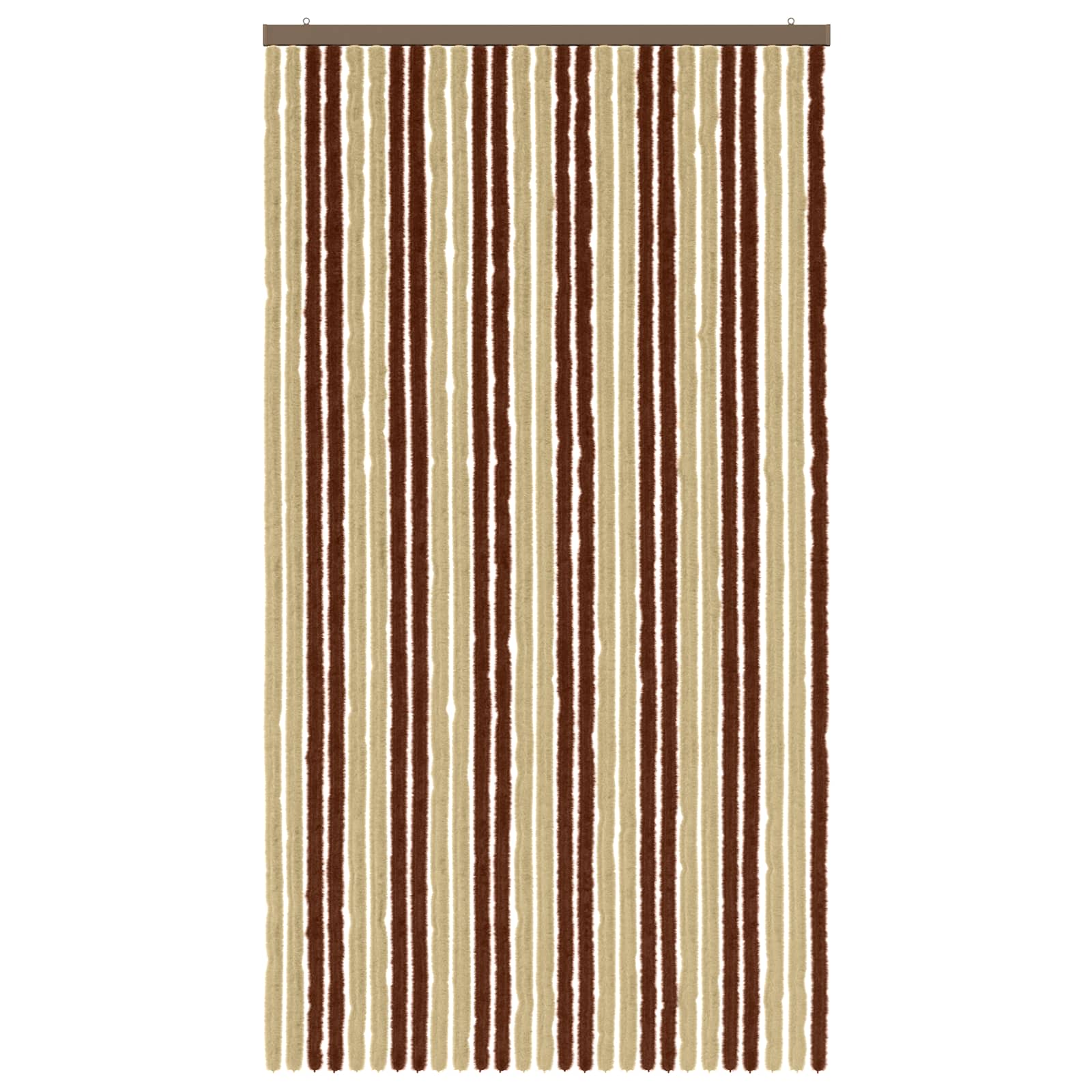 Rovar függöny chenille barna és bézs 118 x 220 cm 100% pp