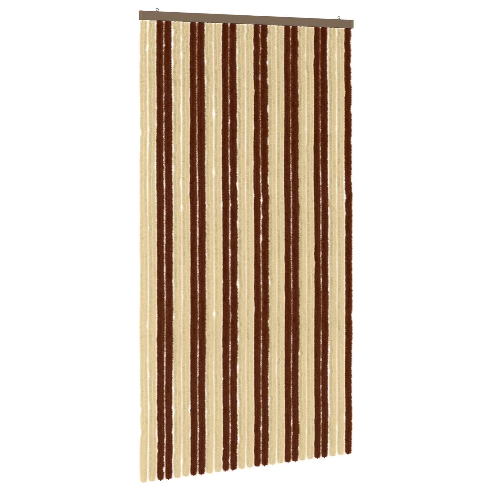 Rovar függöny chenille barna és bézs 118 x 220 cm 100% pp