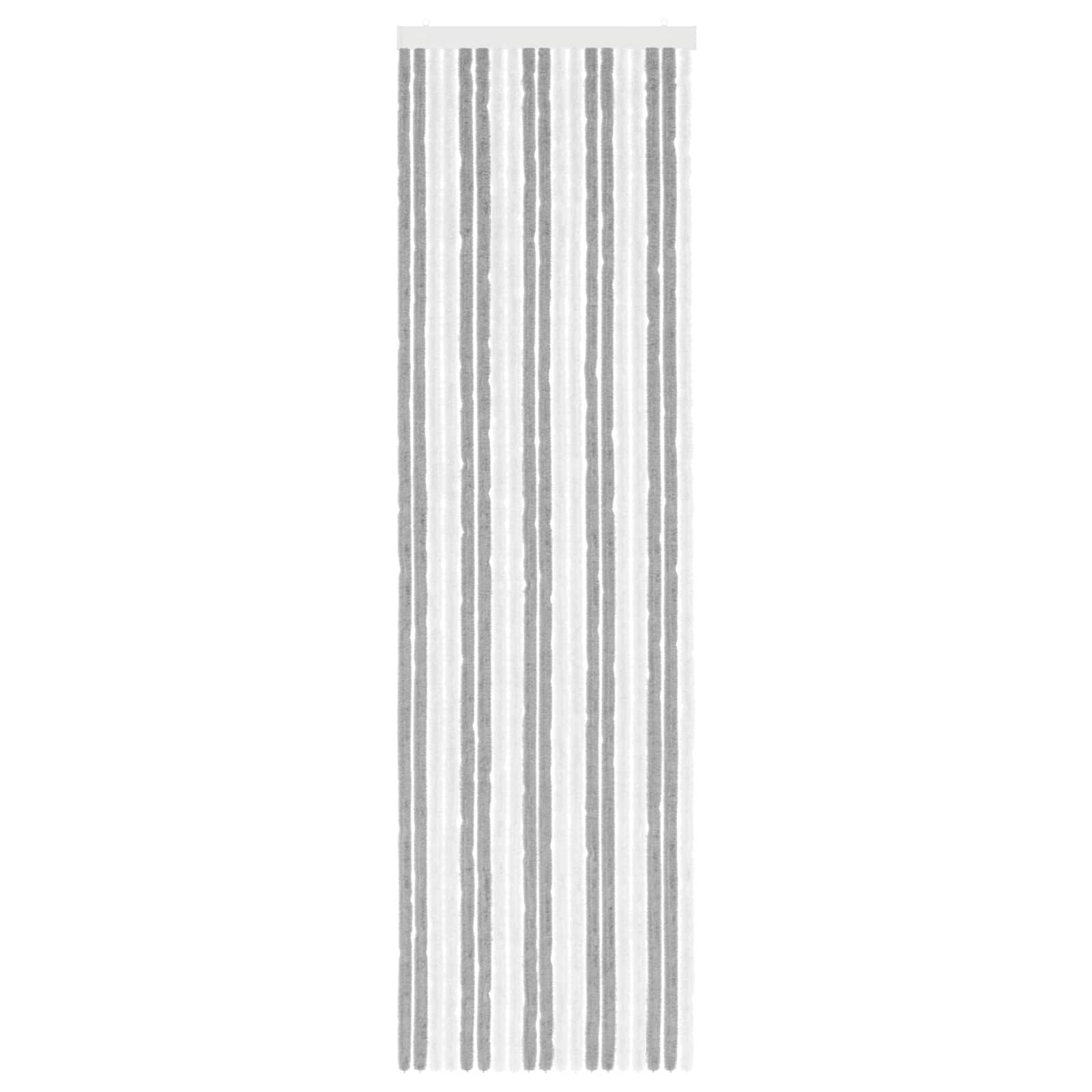 Rovar függöny chenille szürke és fehér 56 x 200 cm 100% pp
