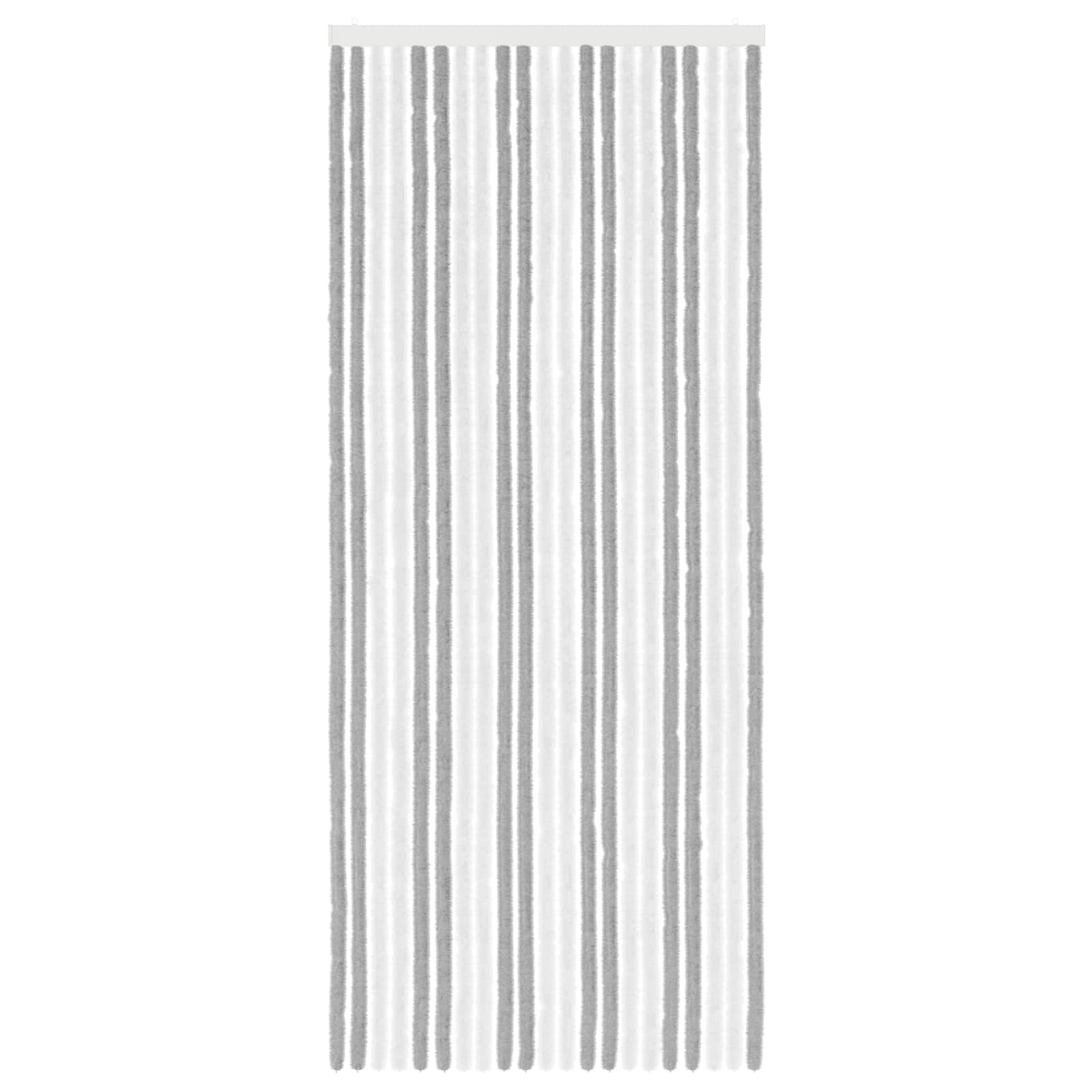 Rovar függöny chenille szürke és fehér 90 x 220 cm 100% pp