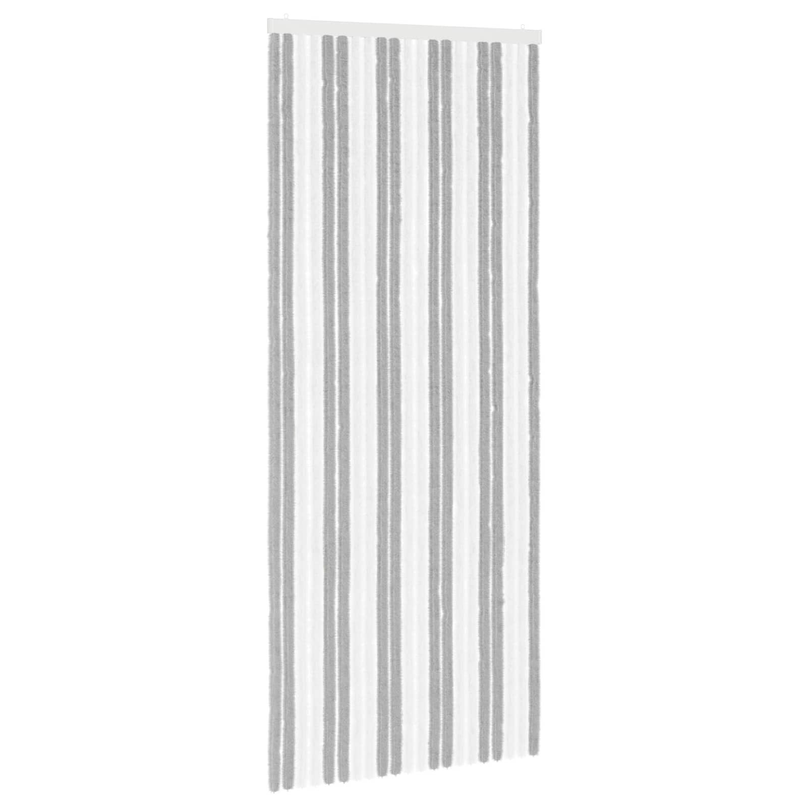 Rovar függöny chenille szürke és fehér 90 x 220 cm 100% pp