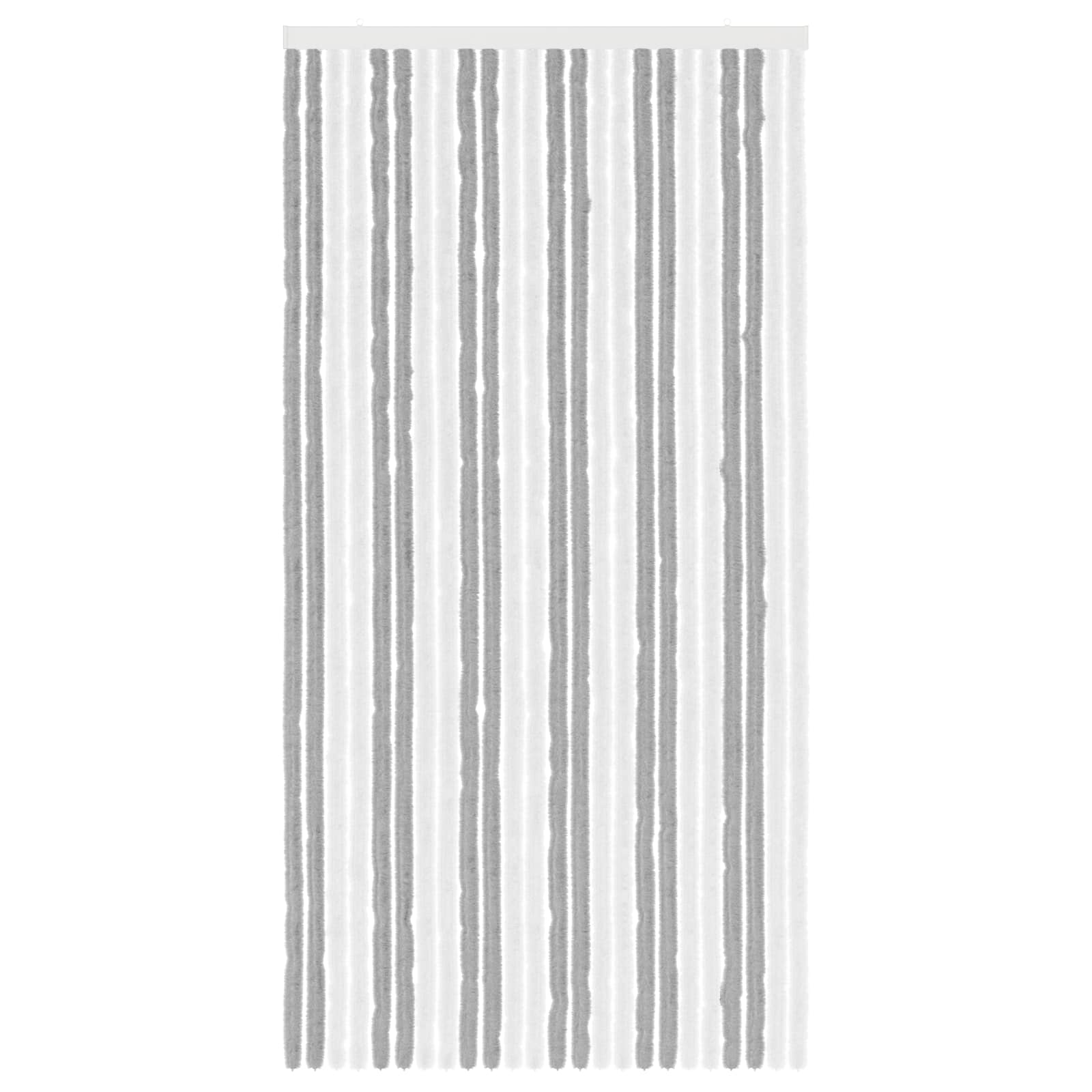 Rovar függöny chenille szürke és fehér 100 x 200 cm 100% pp