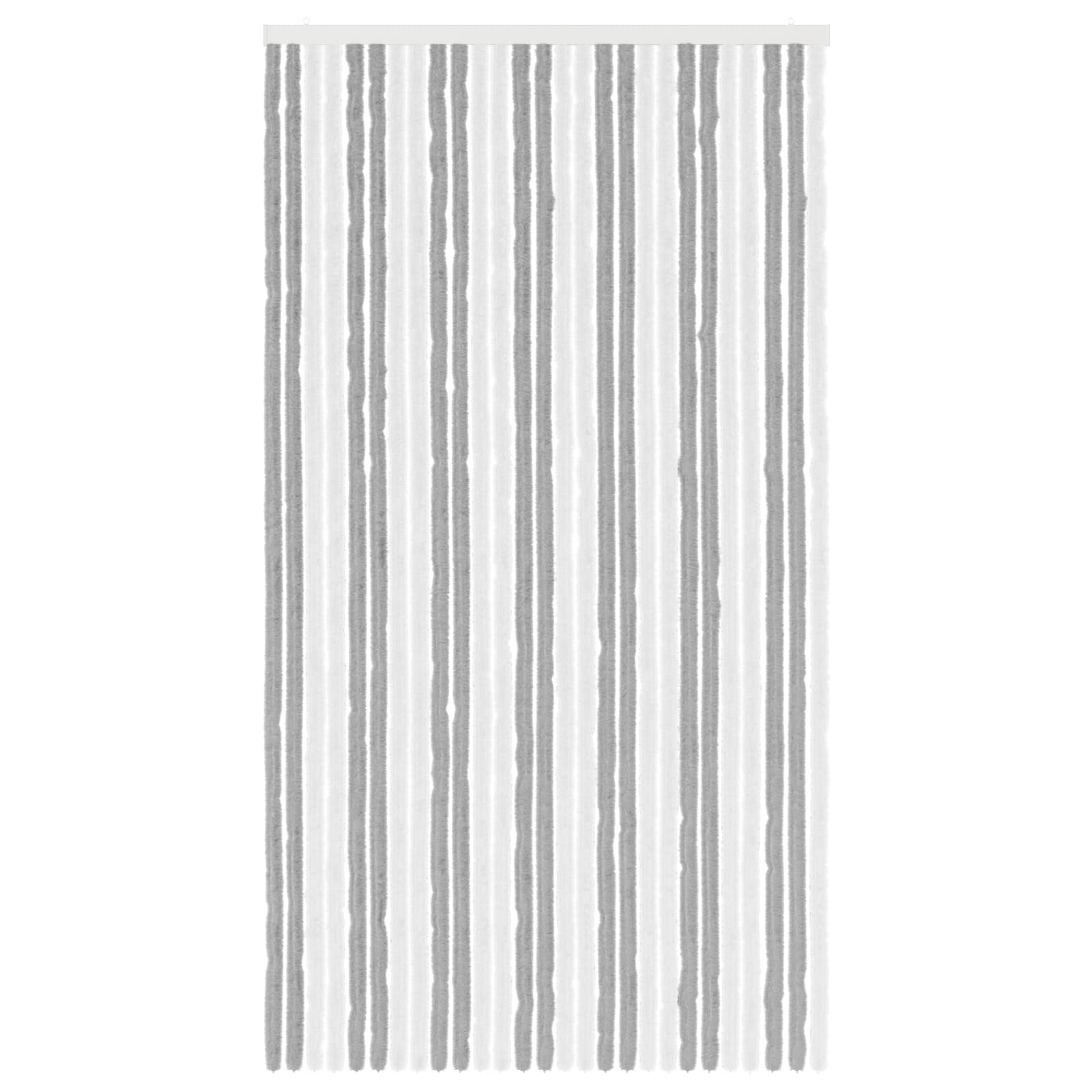 Rovar függöny chenille szürke és fehér 118 x 220 cm 100% pp