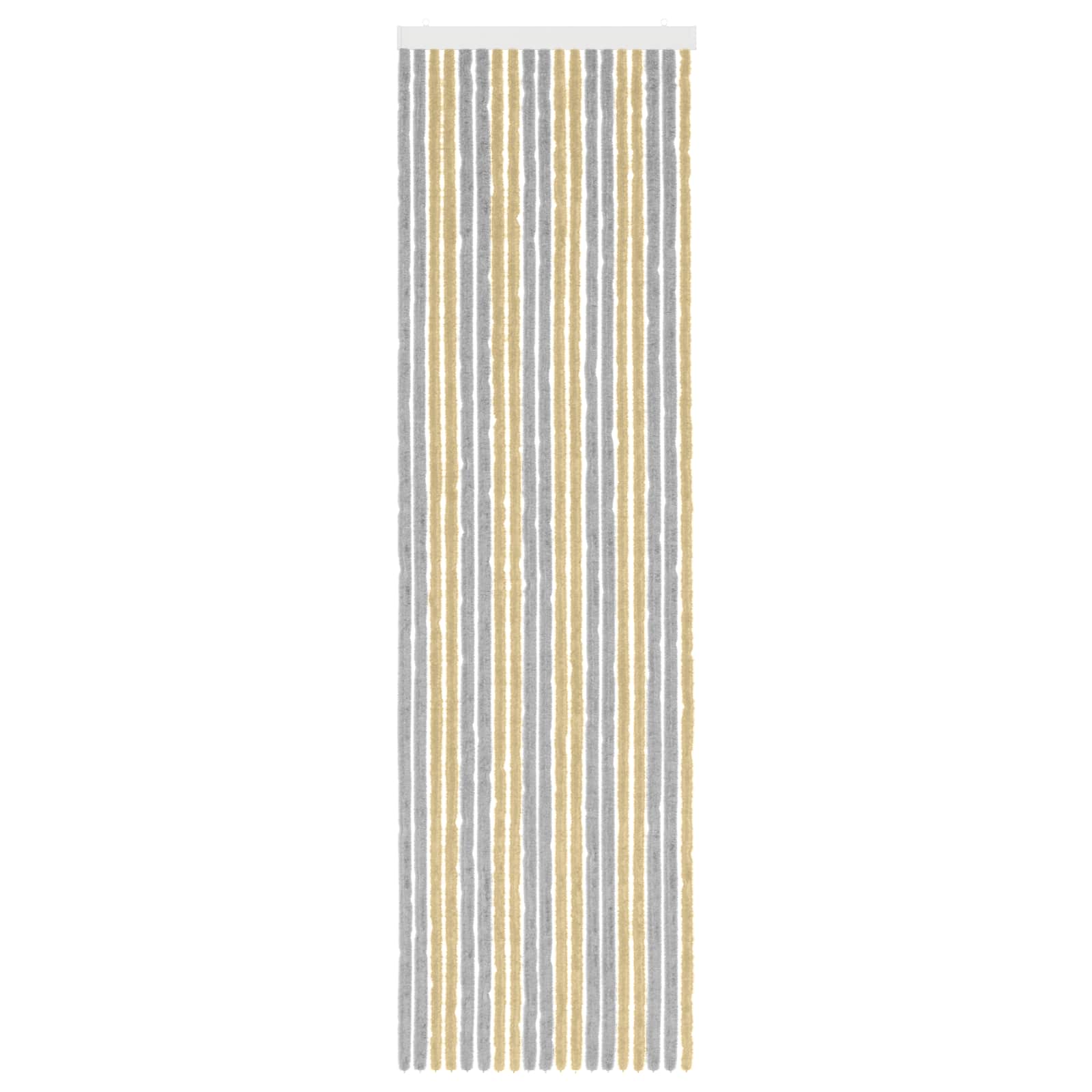 Rovar függöny chenille szürke és bézs 56 x 200 cm 100% pp