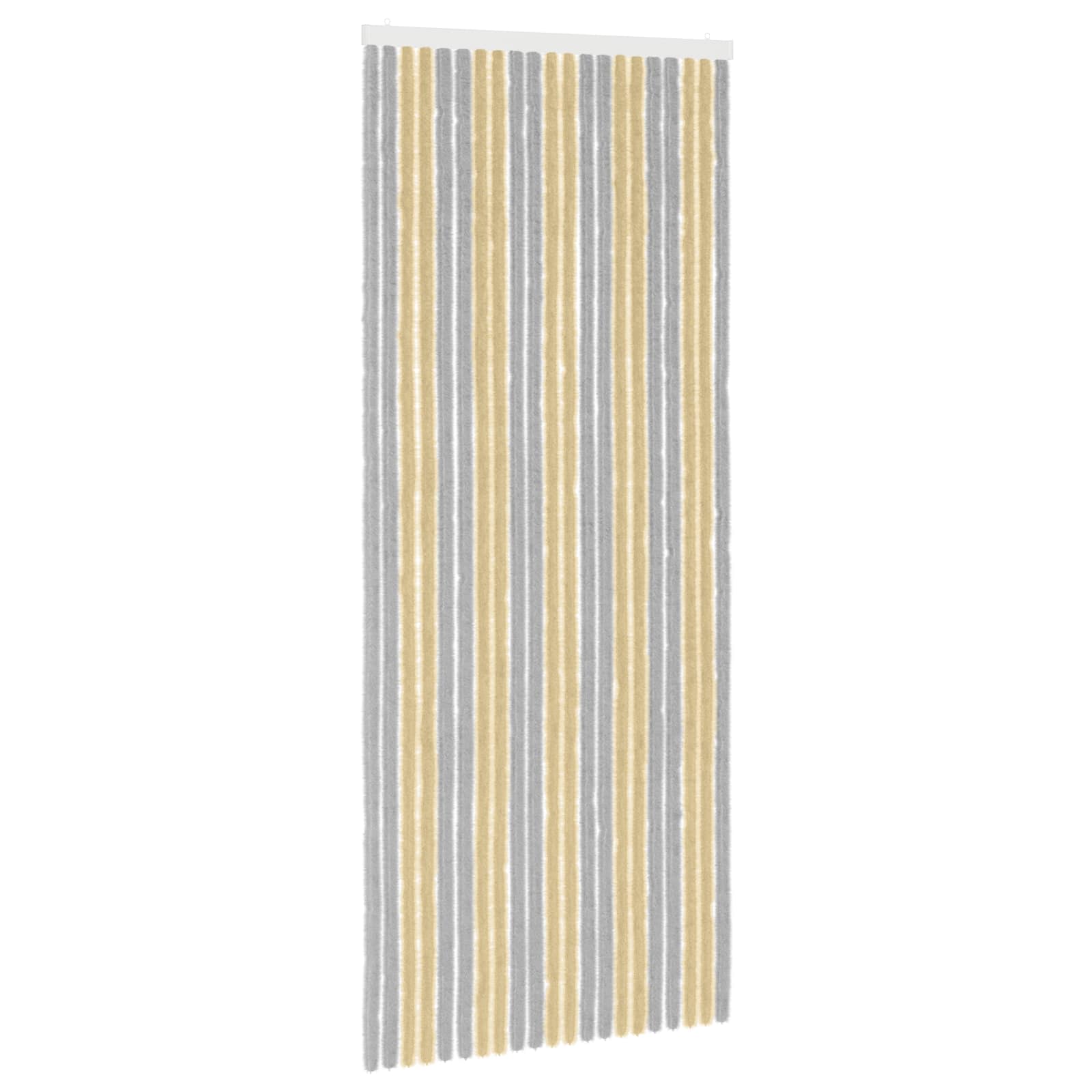 Rovar függöny chenille szürke és bézs 90 x 220 cm 100% pp