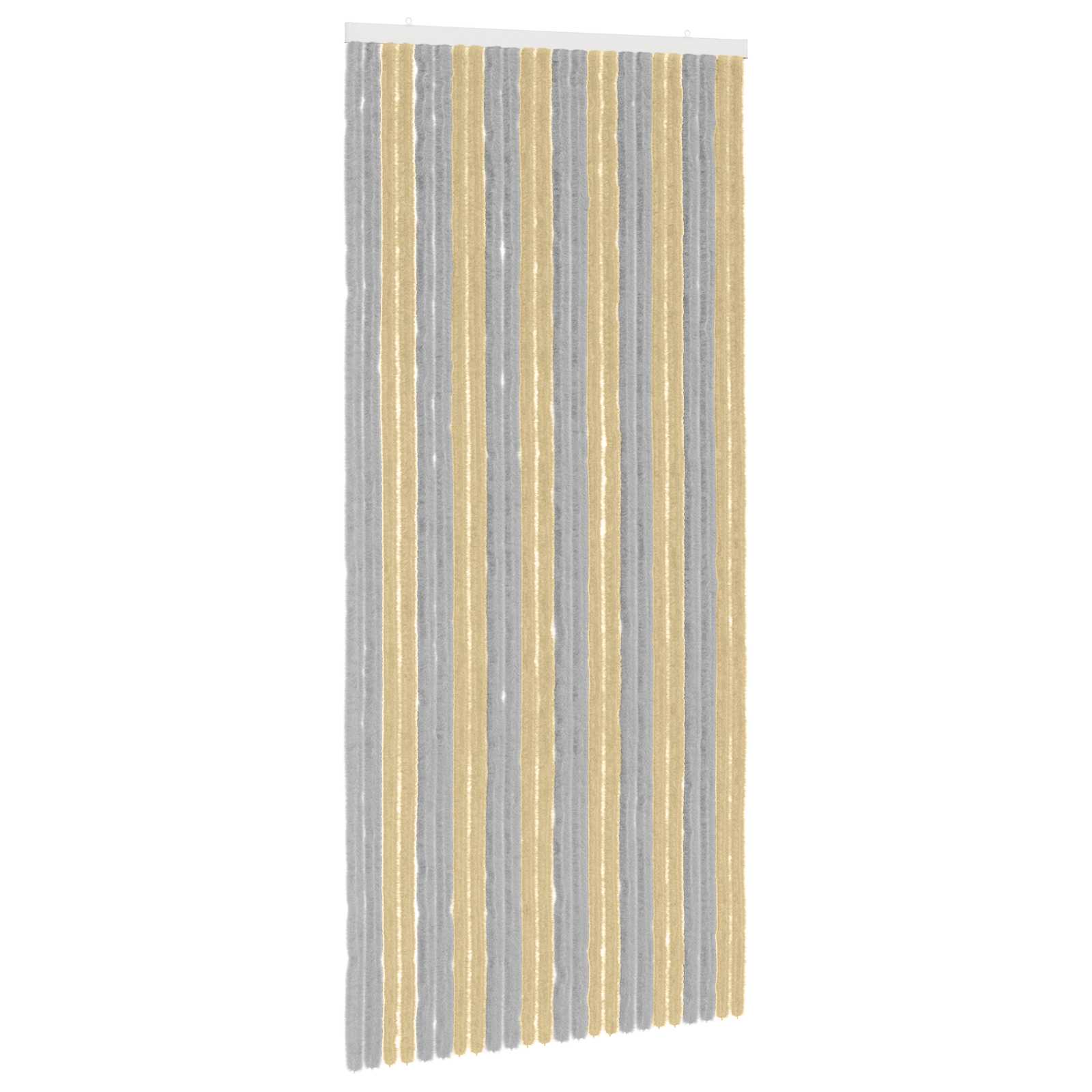 Rovar függöny chenille szürke és bézs 100 x 220 cm 100% pp