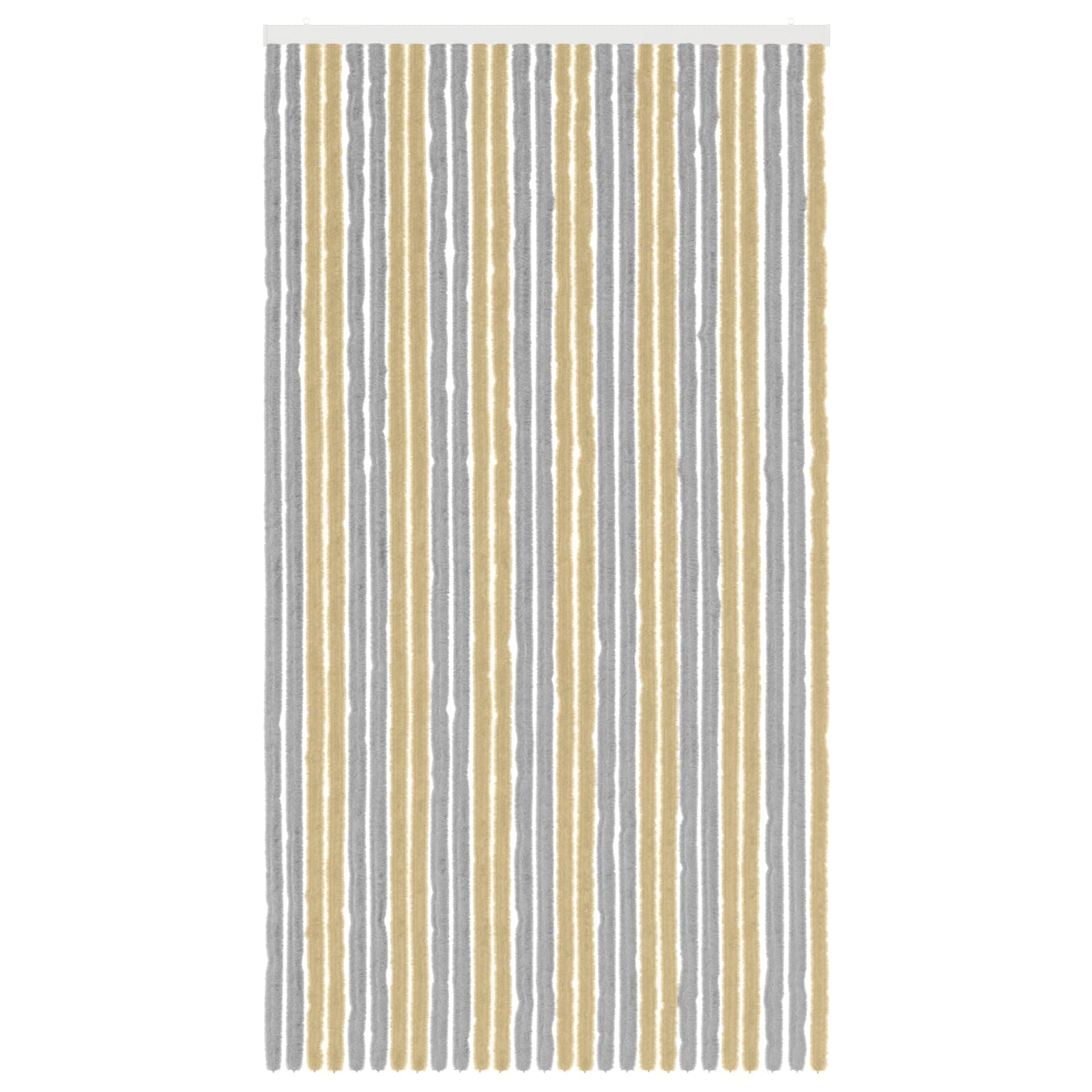 Rovar függöny chenille szürke és bézs 118 x 220 cm 100% pp