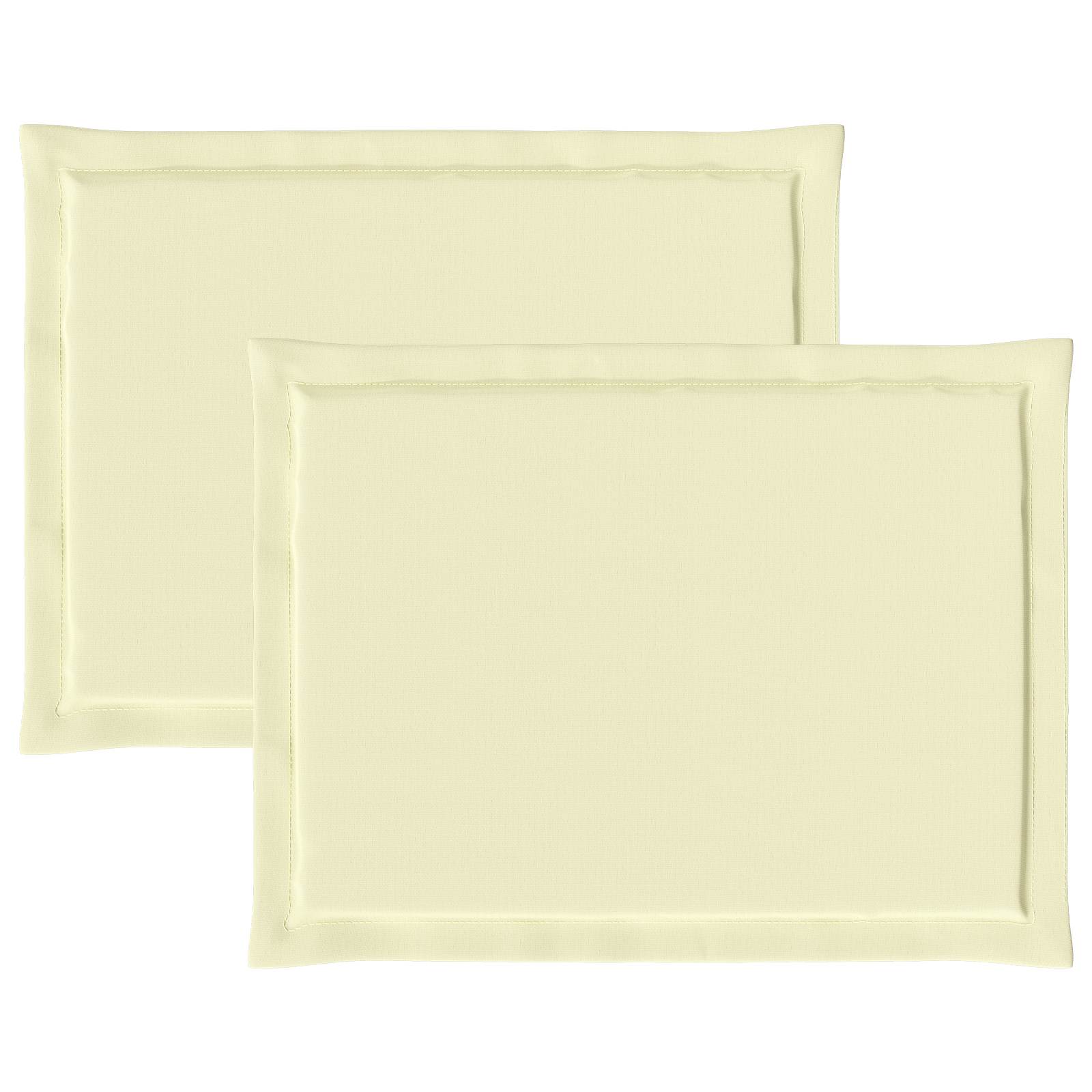 Ülőpárnák 2 pcs krém 47 x 36 x 2 cm poliészter