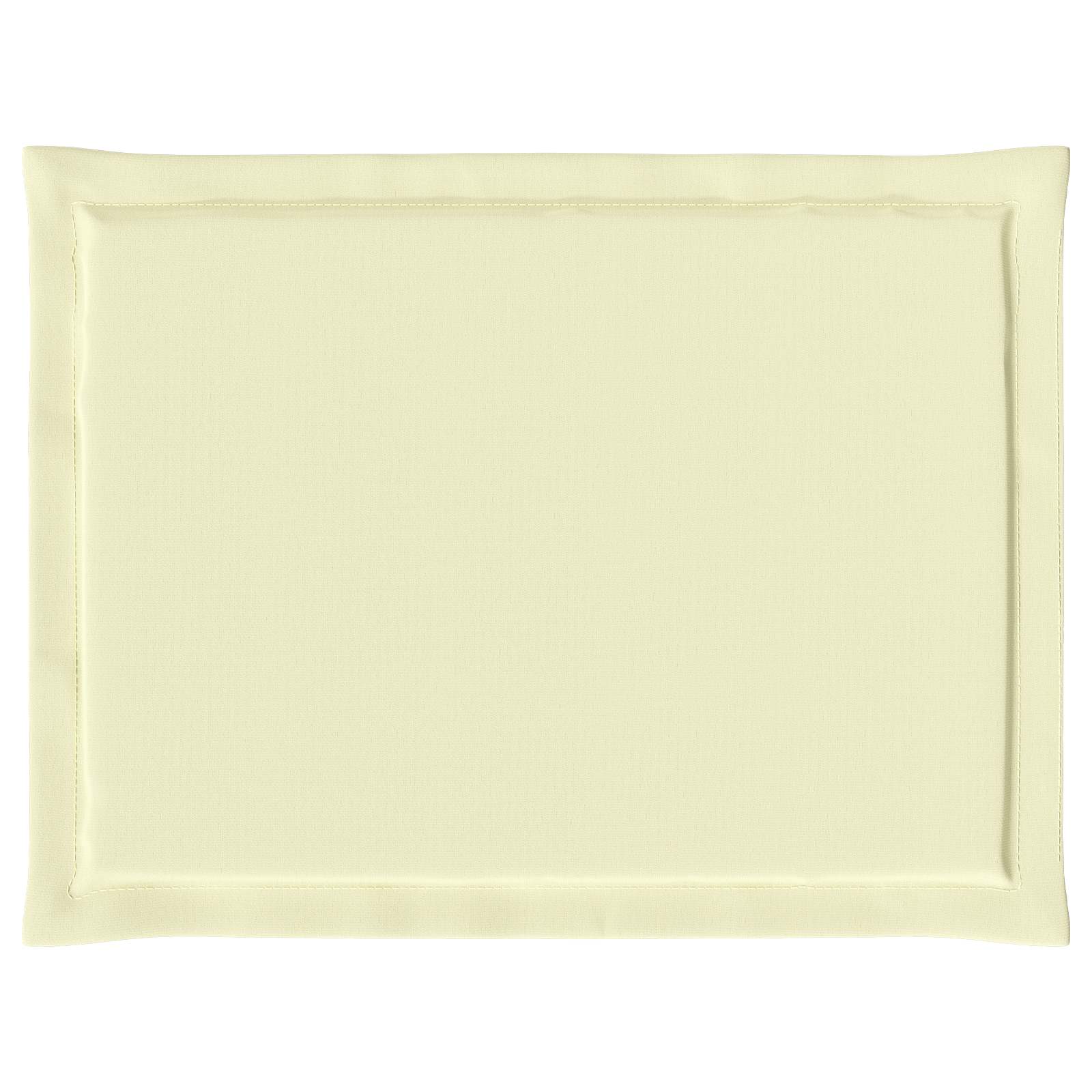 Ülőpárnák 4 pcs krémszínű 47 x 36 x 2 cm poliészter