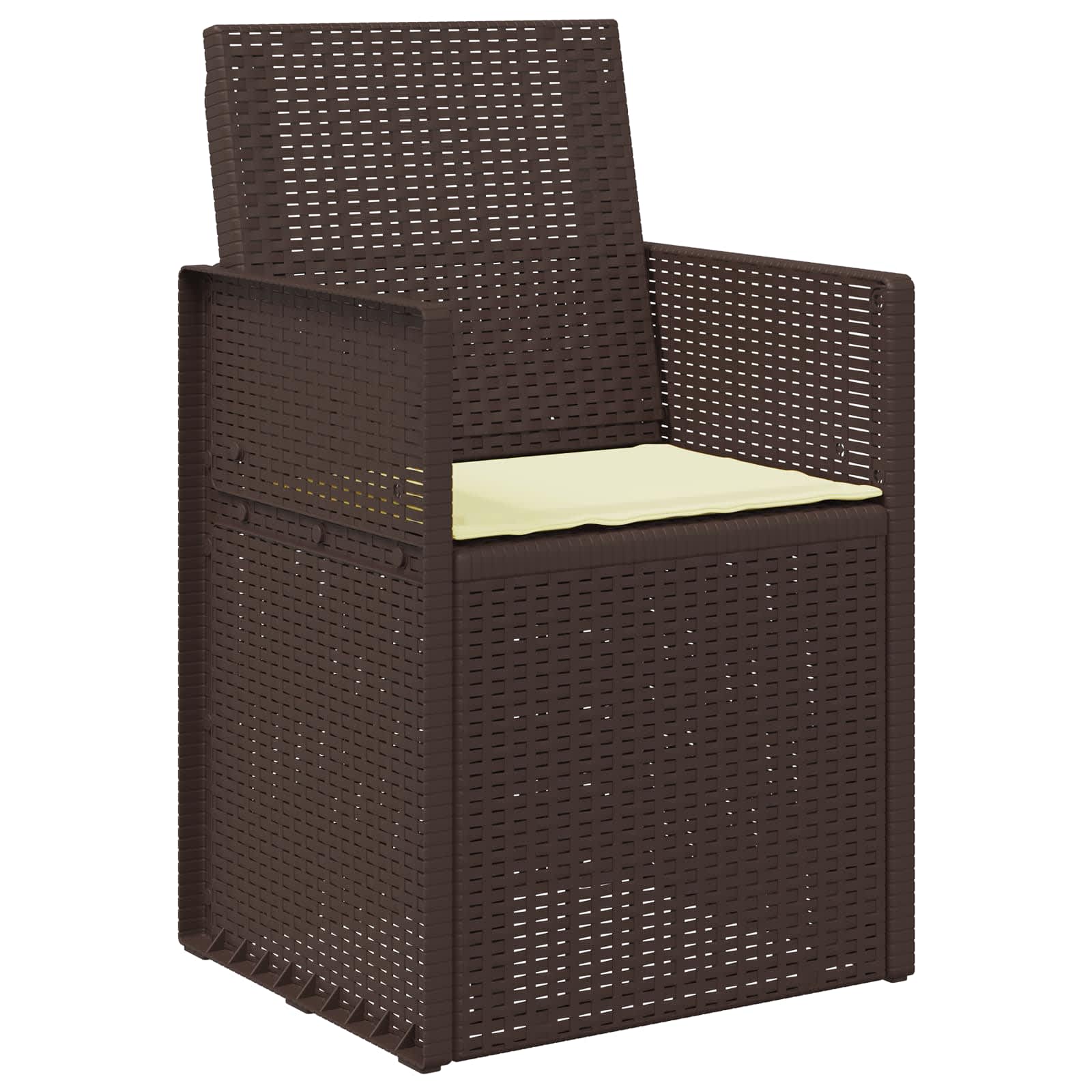 Ülőpárnák 4 pcs krémszínű 47 x 36 x 2 cm poliészter