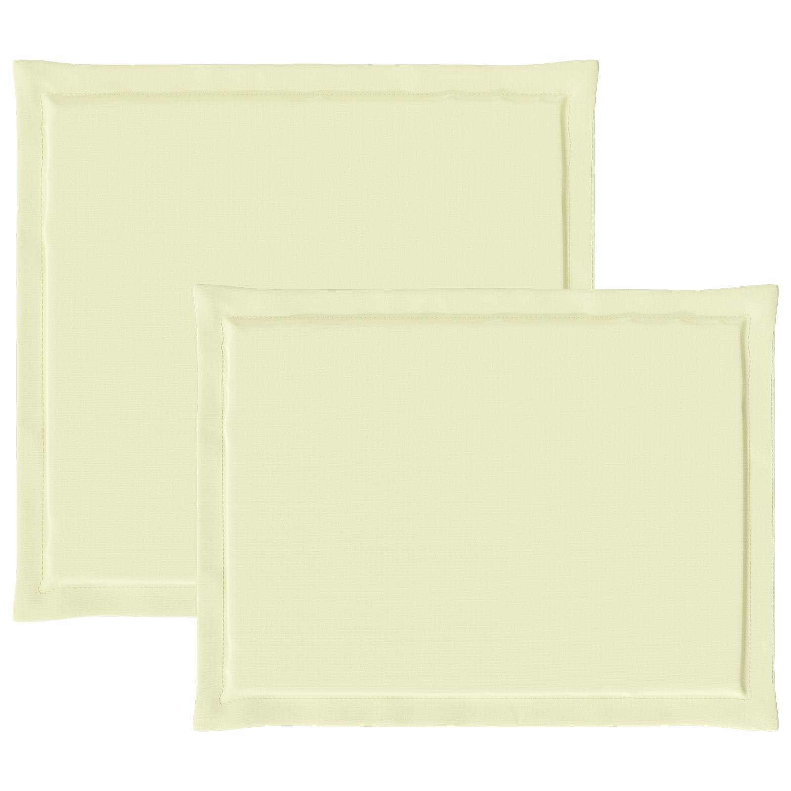 Ülés és háttámla párnák 2 pcs krémszínű 47 x 45 x 2 cm