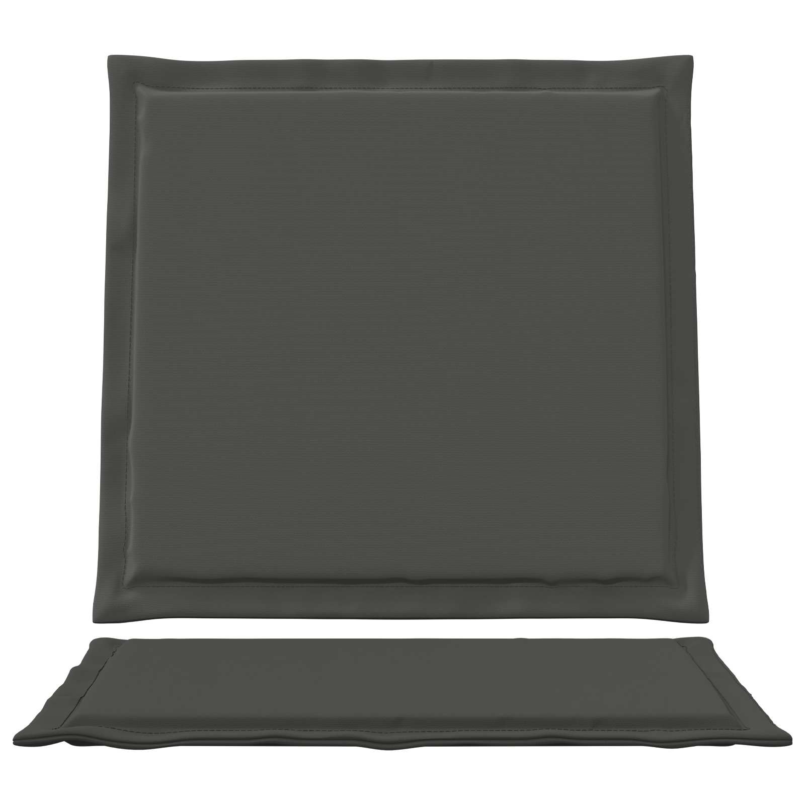 Ülés és háttámla párnák 2 pcs antracitszürke 47 x 45 x 2 cm