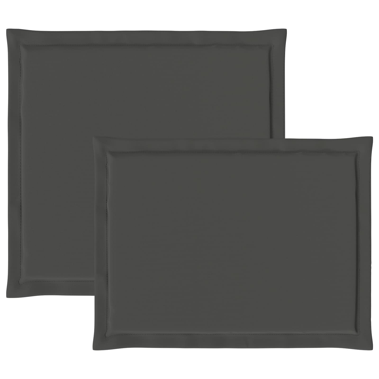Ülés és háttámla párnák 2 pcs antracitszürke 47 x 45 x 2 cm