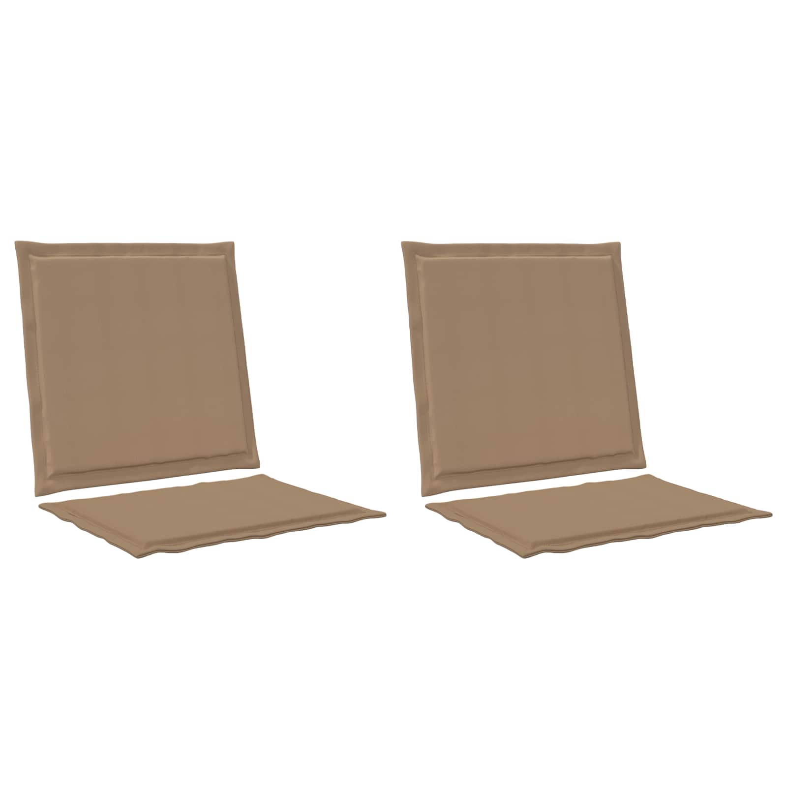 Ülés és háttámla párnák 2 pcs tópszínű 47 x 45 x 2 cm