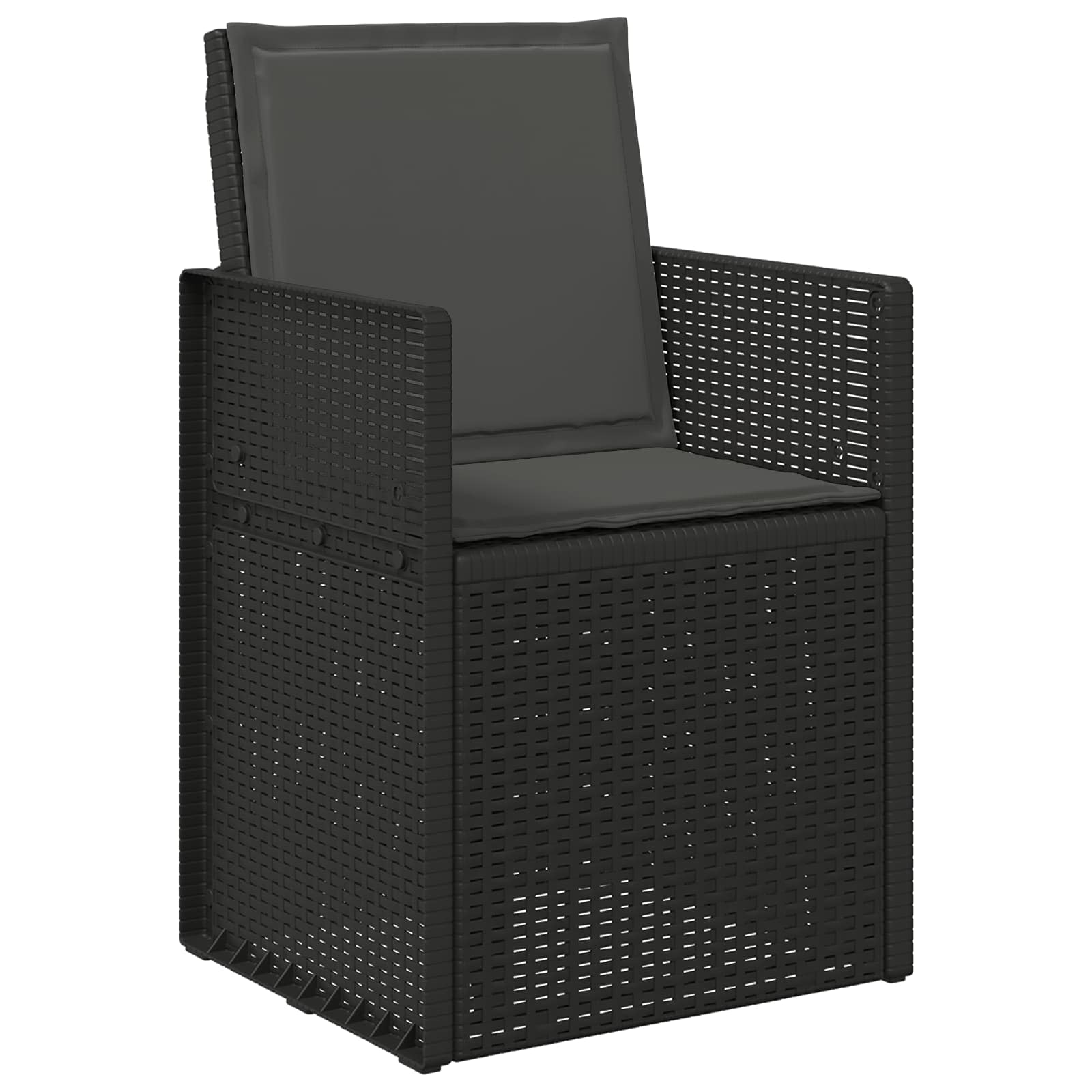 Ülés és háttámla párnák 4 pcs antracitszürke 47 x 45 x 2 cm
