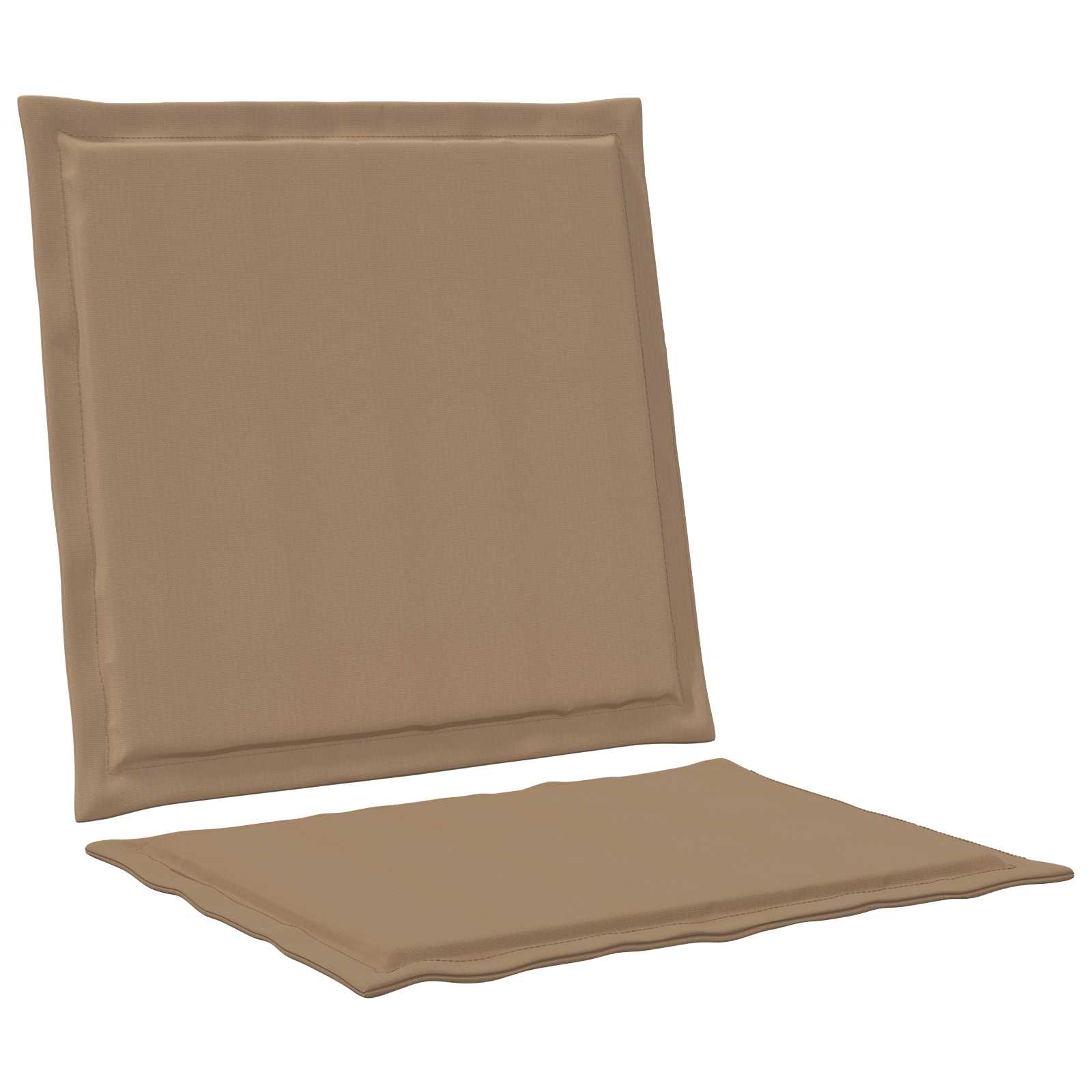 Ülés és háttámla párnák 4 pcs tópszínű 47 x 45 x 2 cm