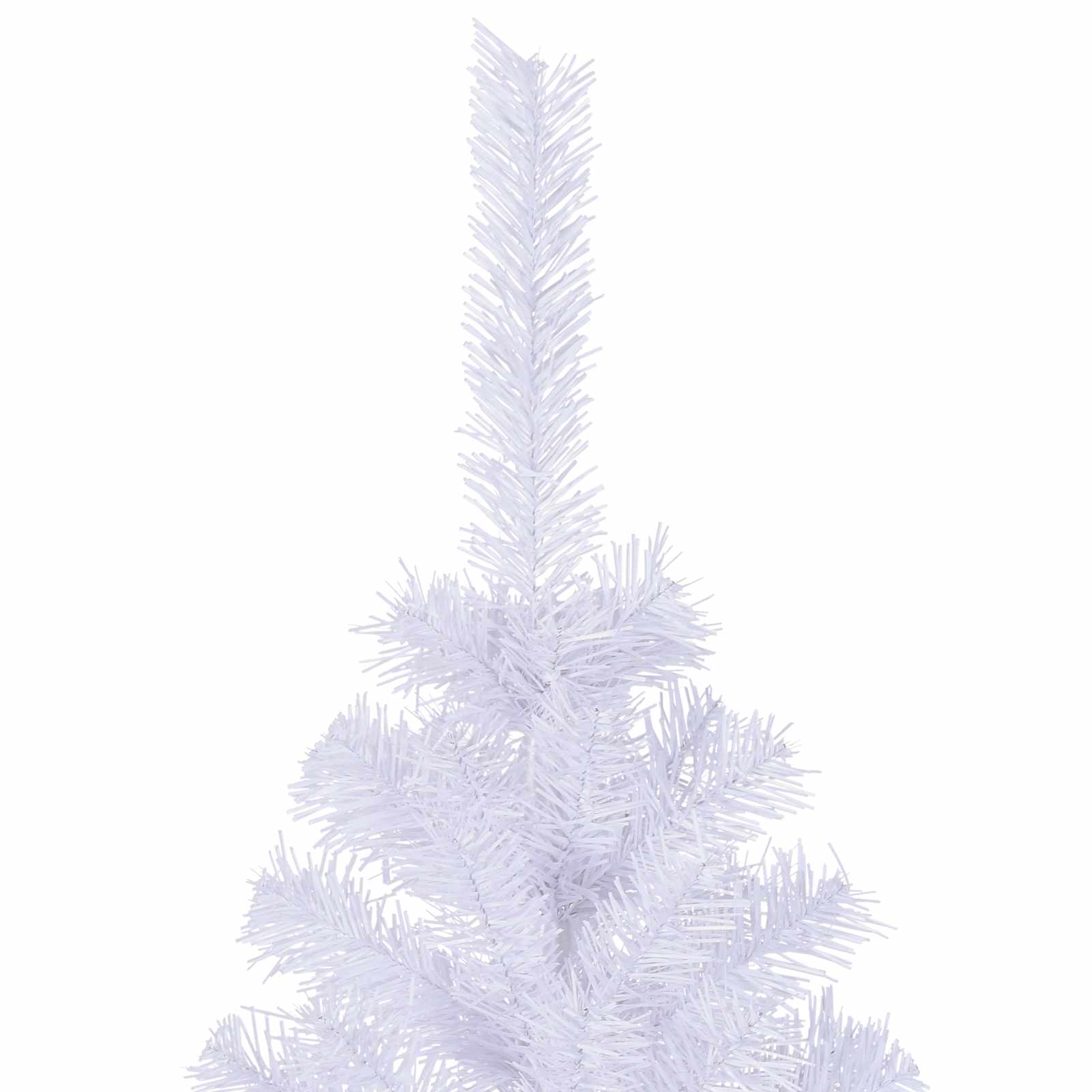 Mű karácsonyfa 300 led-del állvánnyal fehér 240 cm pvc és acél