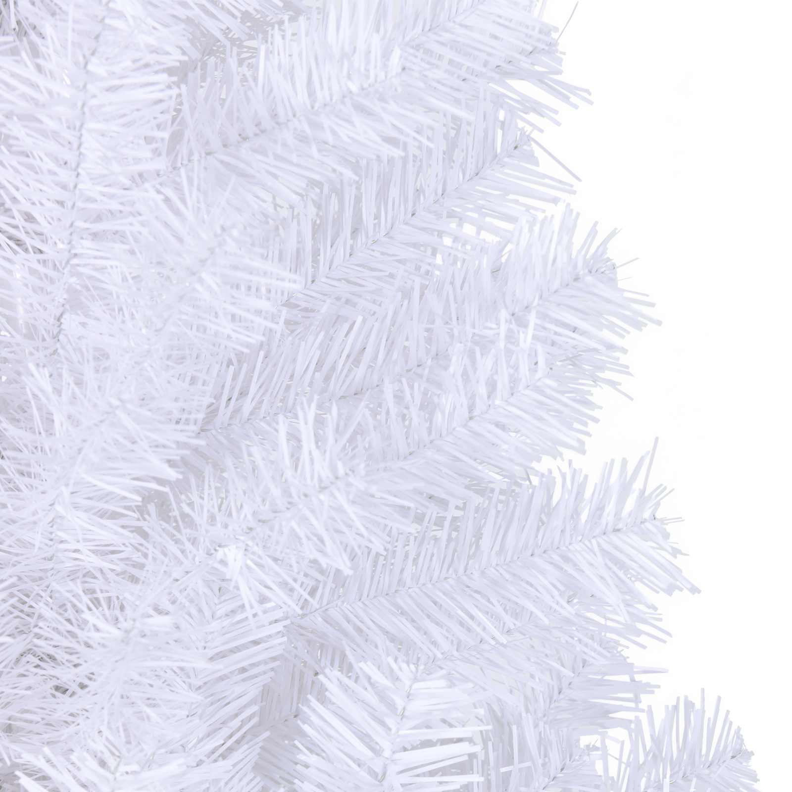 Mű karácsonyfa 300 led-del állvánnyal fehér 240 cm pvc és acél