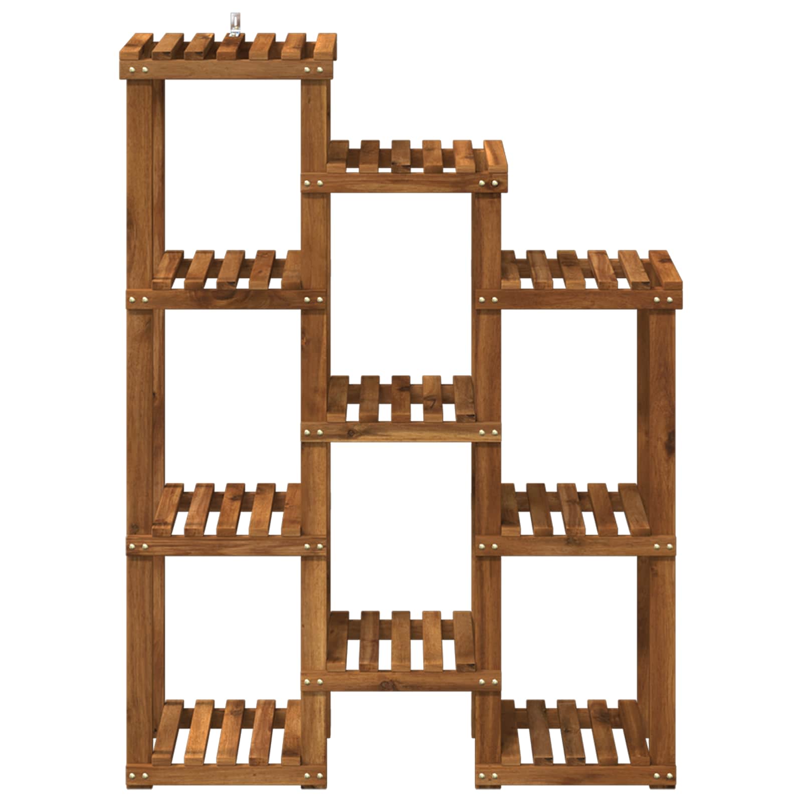 Növényállvány természetes 85 x 30 x 114,5 cm tömör akácfa