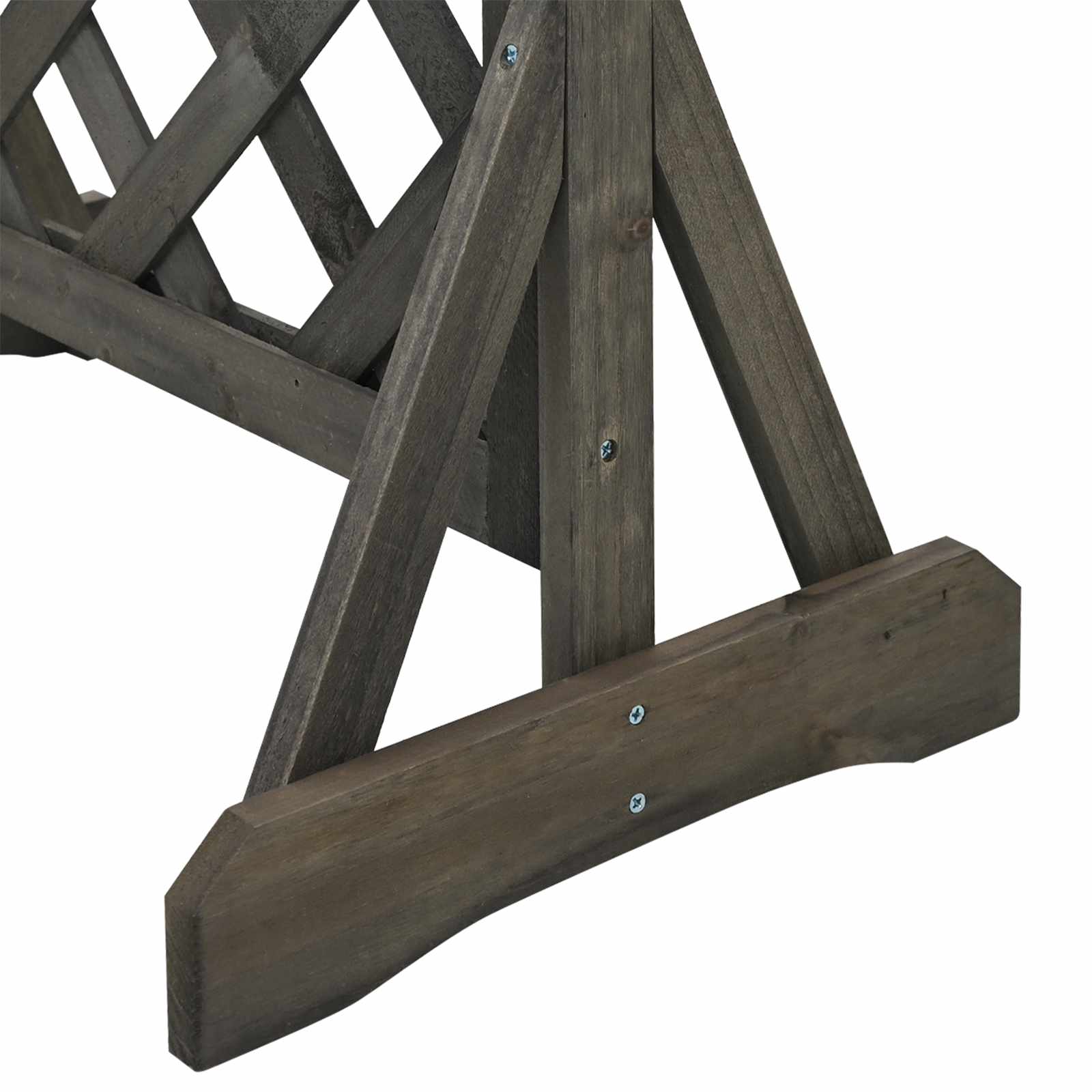 Függőleges kertialátét szürke 48 x 30 x 70,5 cm szilárd fenyőfa
