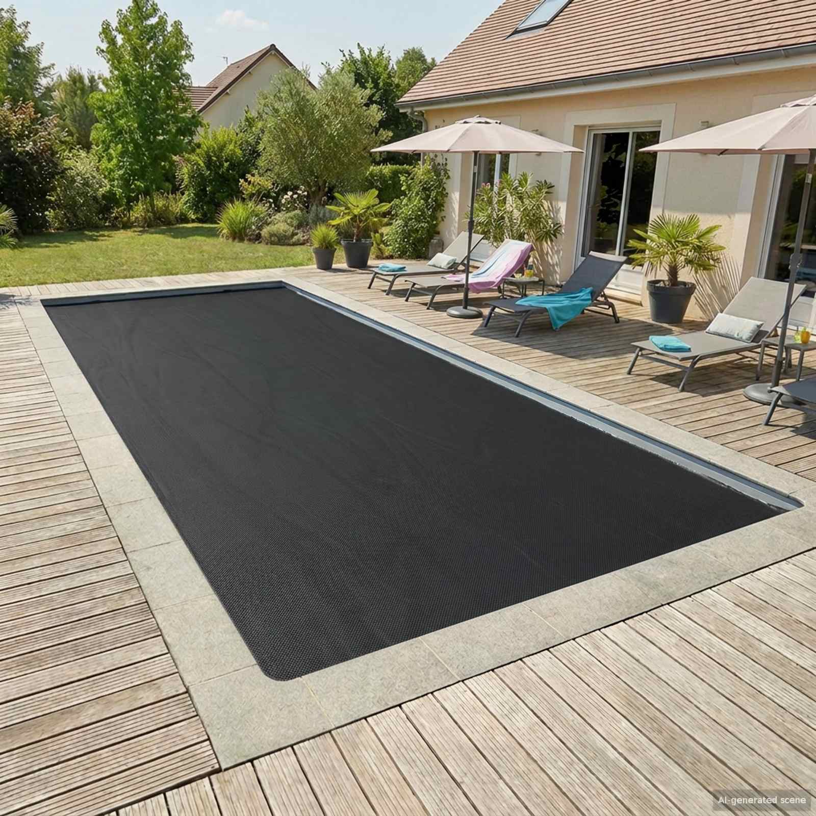 Napelemes medencetakaró kiváló minőség 1000 x 600 cm 200 μm