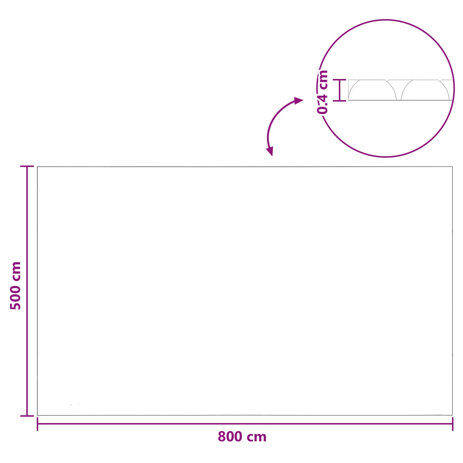 Medencefedél extra nehéz fekete és kék 800 x 500 cm pe