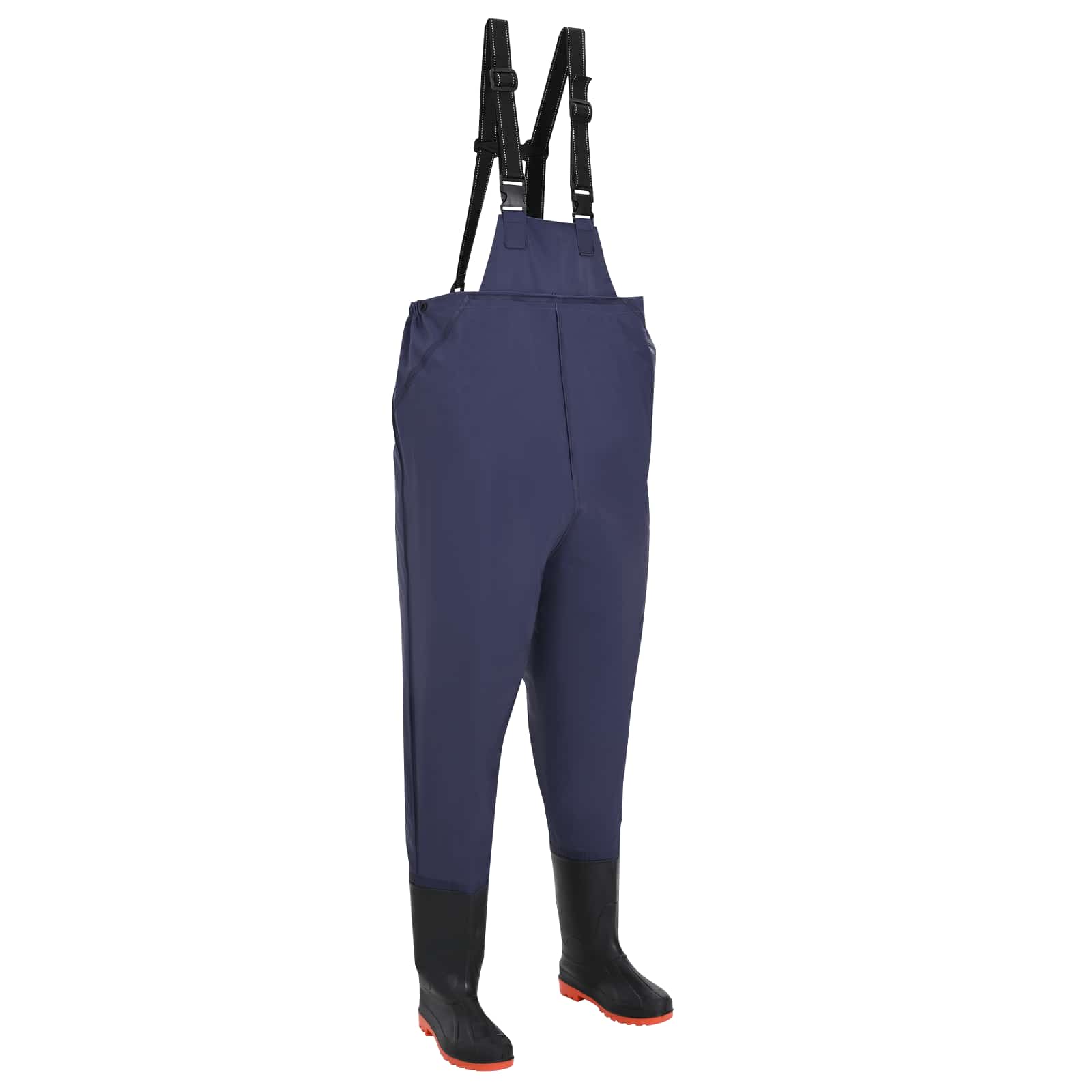 Mellkas waders csizmával pvc bevonatú poliészter méret 45 kék