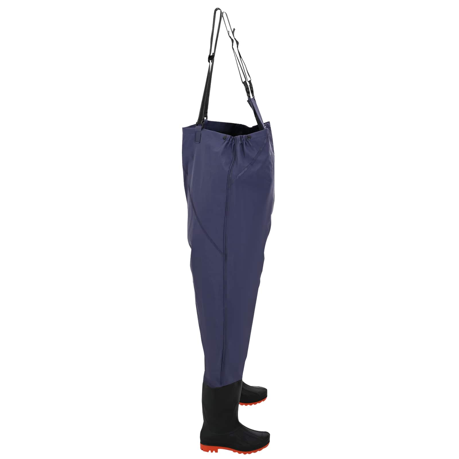 Mellkas waders csizmával pvc bevonatú poliészter méret 45 kék