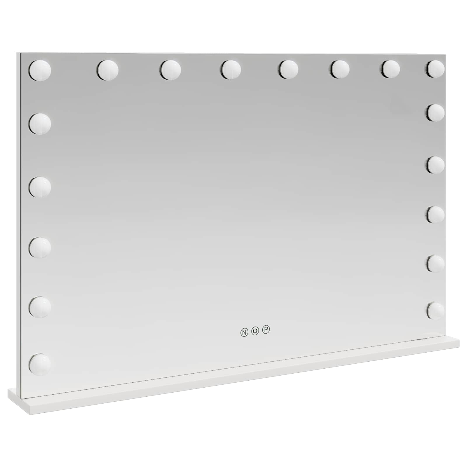 Led smink tükör fehér 80 x 10 x 52,5 cm üveg és acél