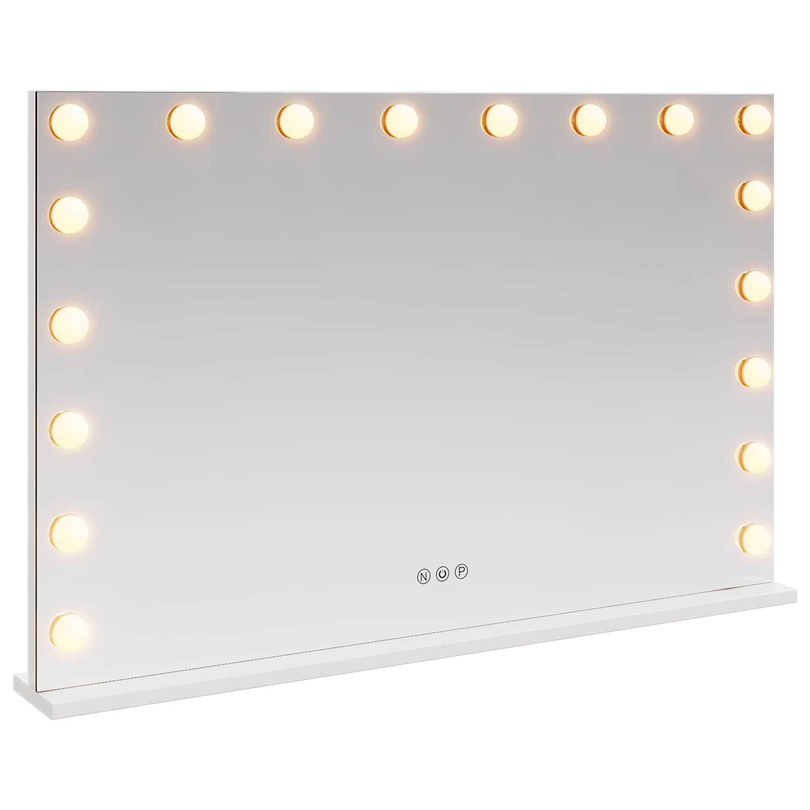 Led smink tükör fehér 80 x 10 x 52,5 cm üveg és acél