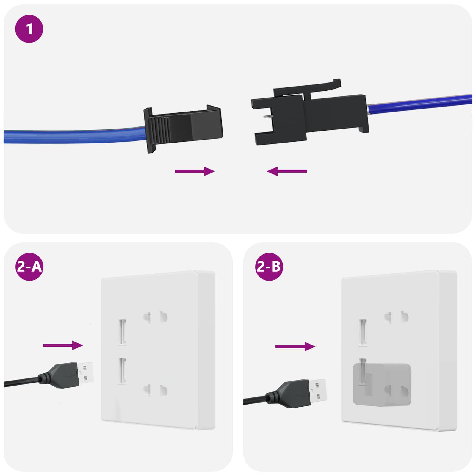 Led szalag 4 pcs fekete és átlátszó 300 cm réz és műanyag