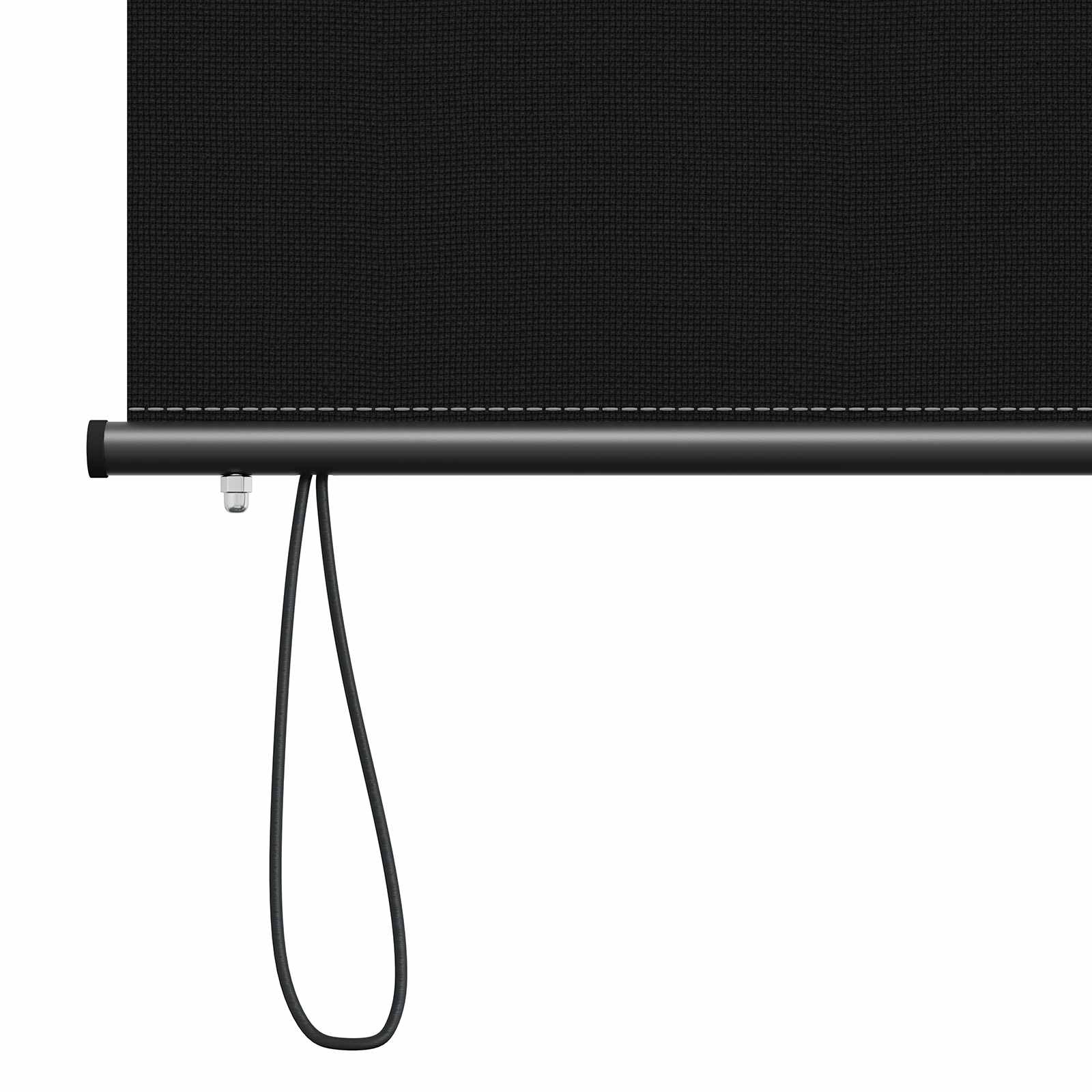 Roletta fekete 60 x 250 cm szövet és alumínium