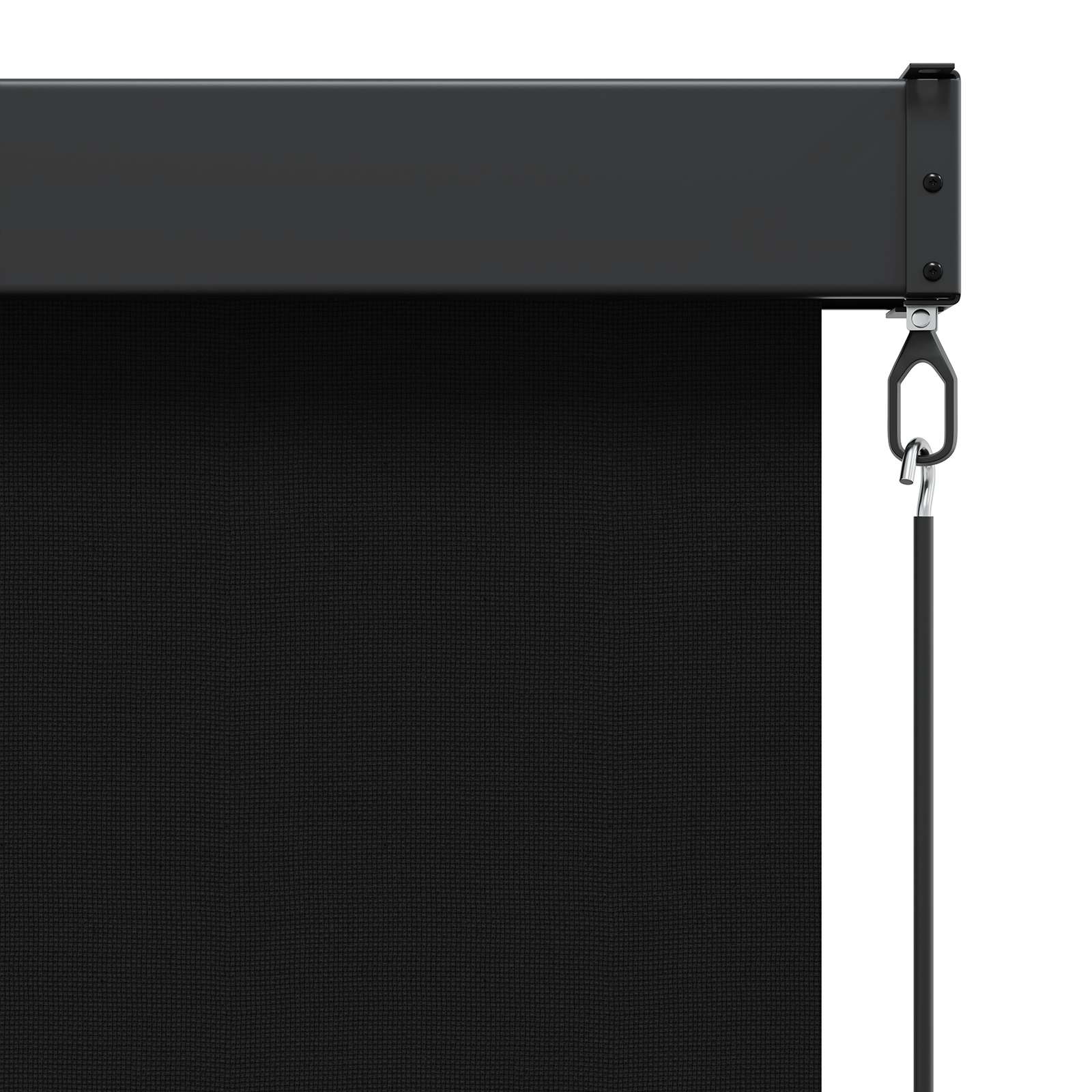 Roletta fekete 140 x 250 cm szövet és alumínium