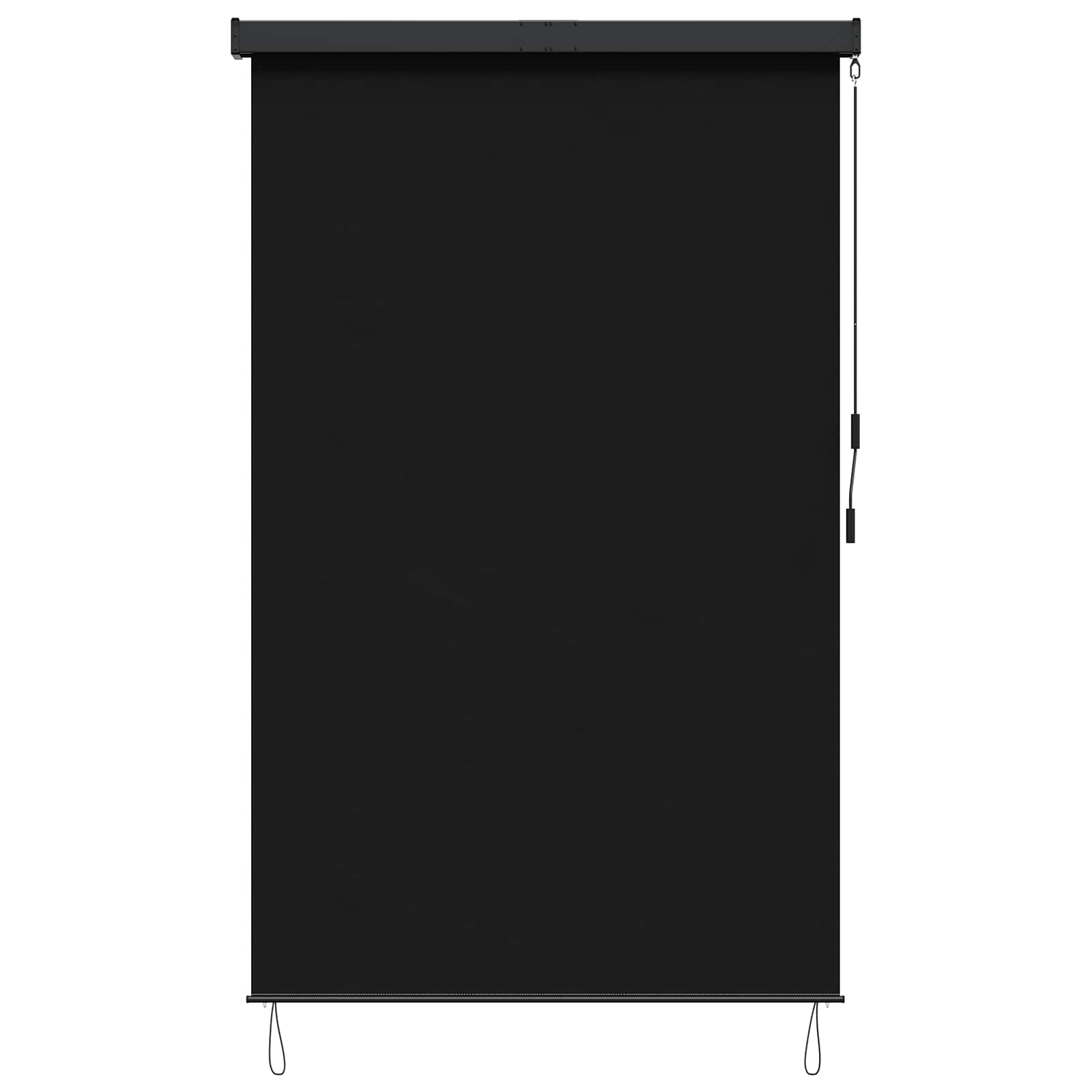 Roletta fekete 140 x 250 cm szövet és alumínium