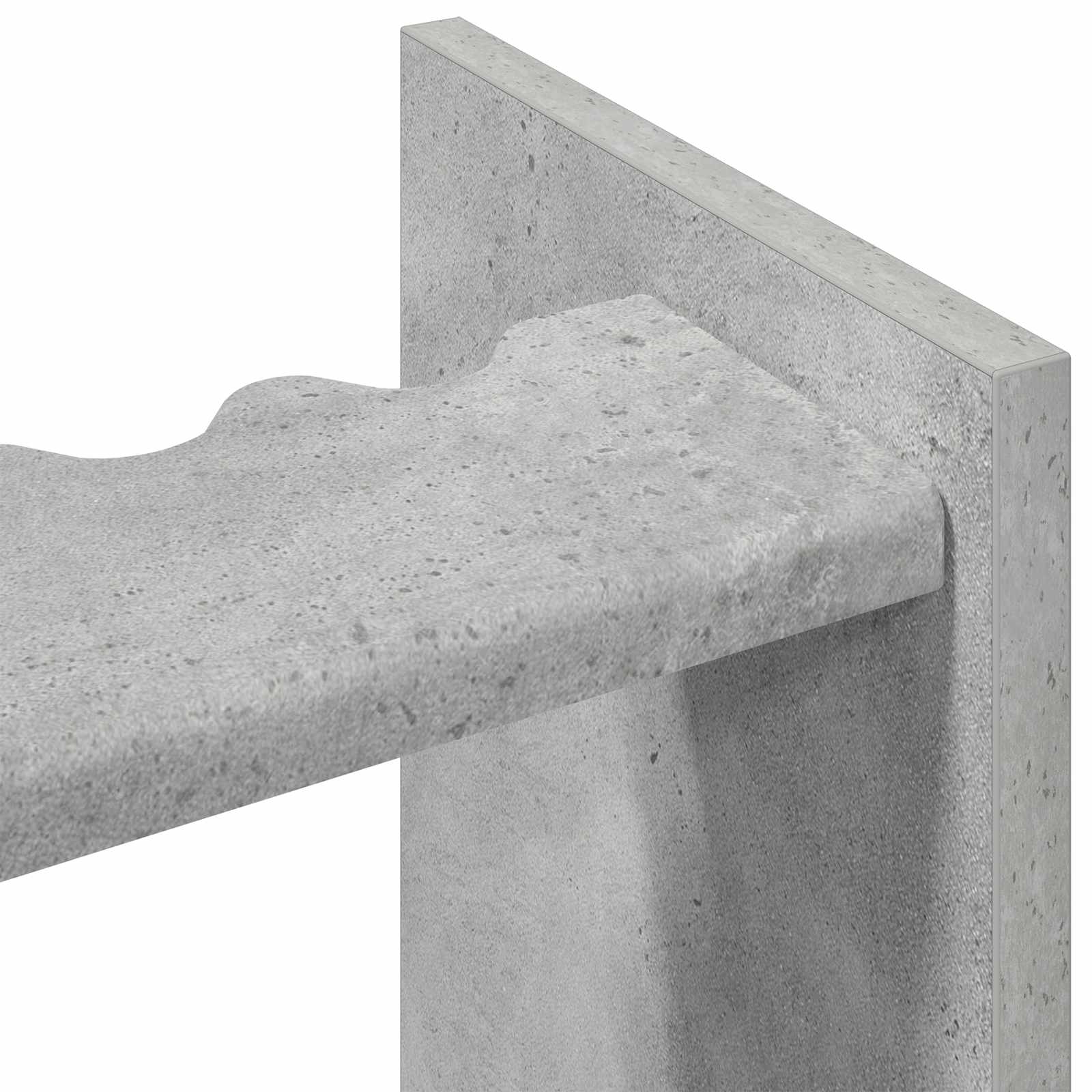 Biliárd dákó állvány szerelt fa 60 x 20 x 57 cm betonszürke