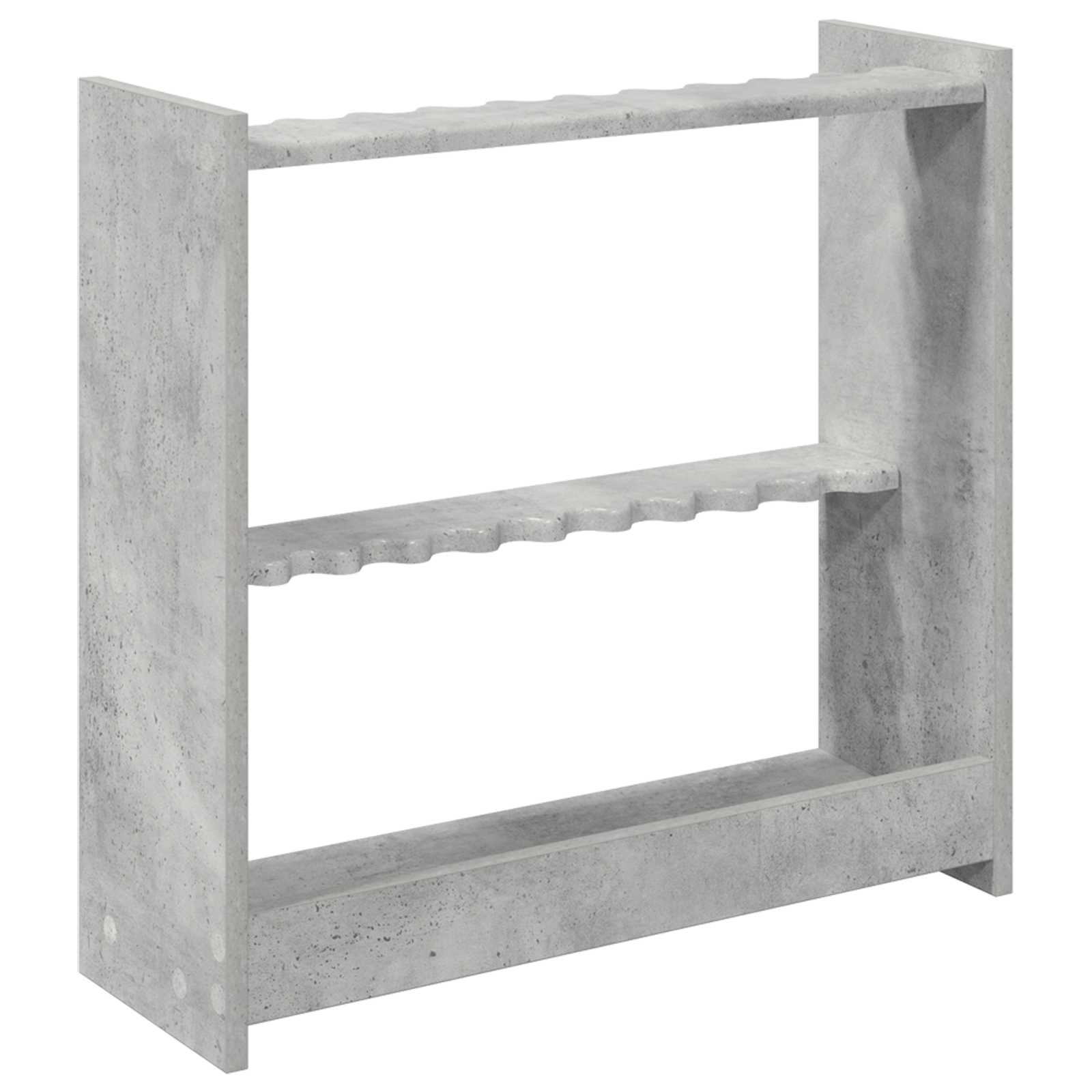 Biliárd dákó állvány szerelt fa 60 x 20 x 57 cm betonszürke