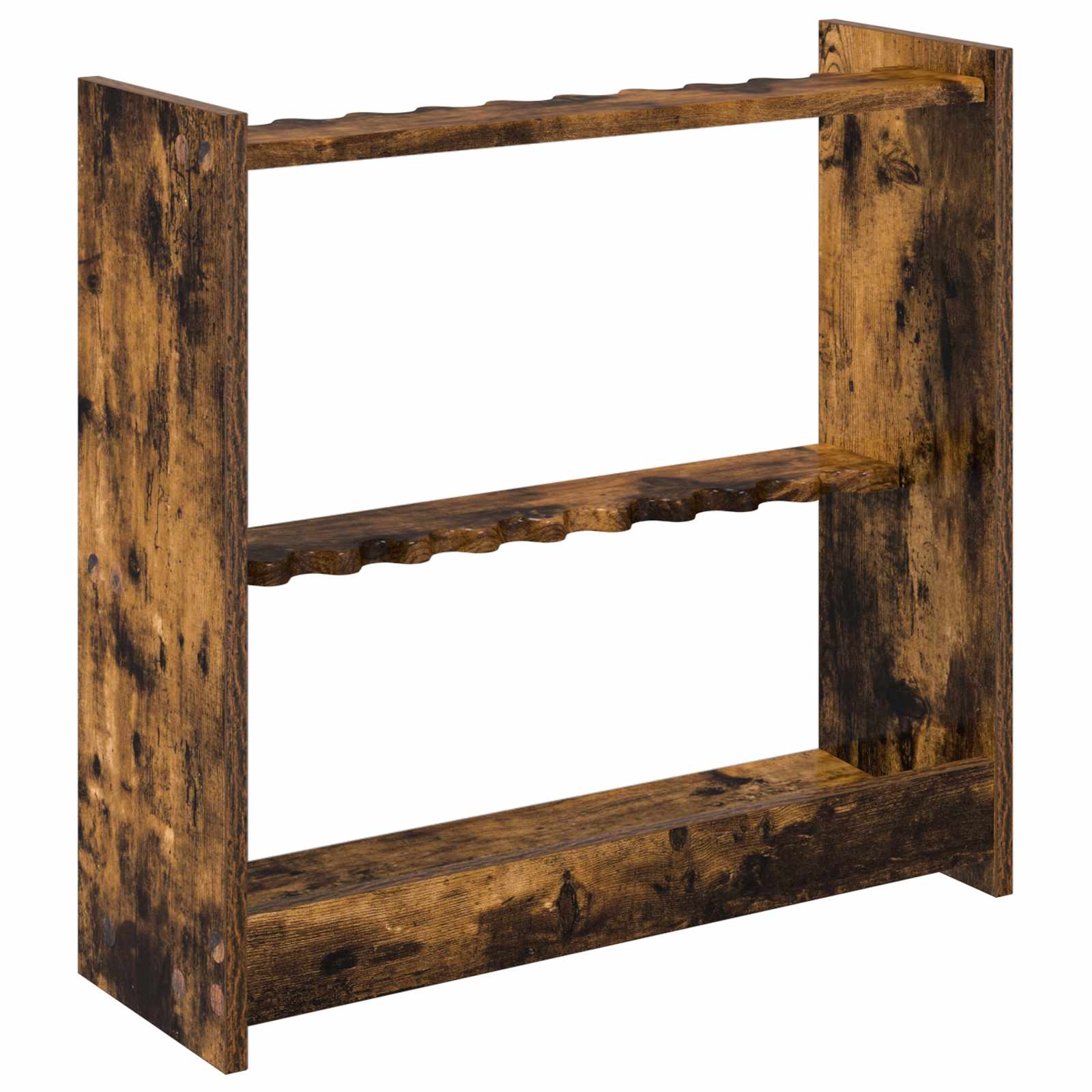 Biliárd dákó állvány szerelt fa 60 x 20 x 57 cm füstös tölgy