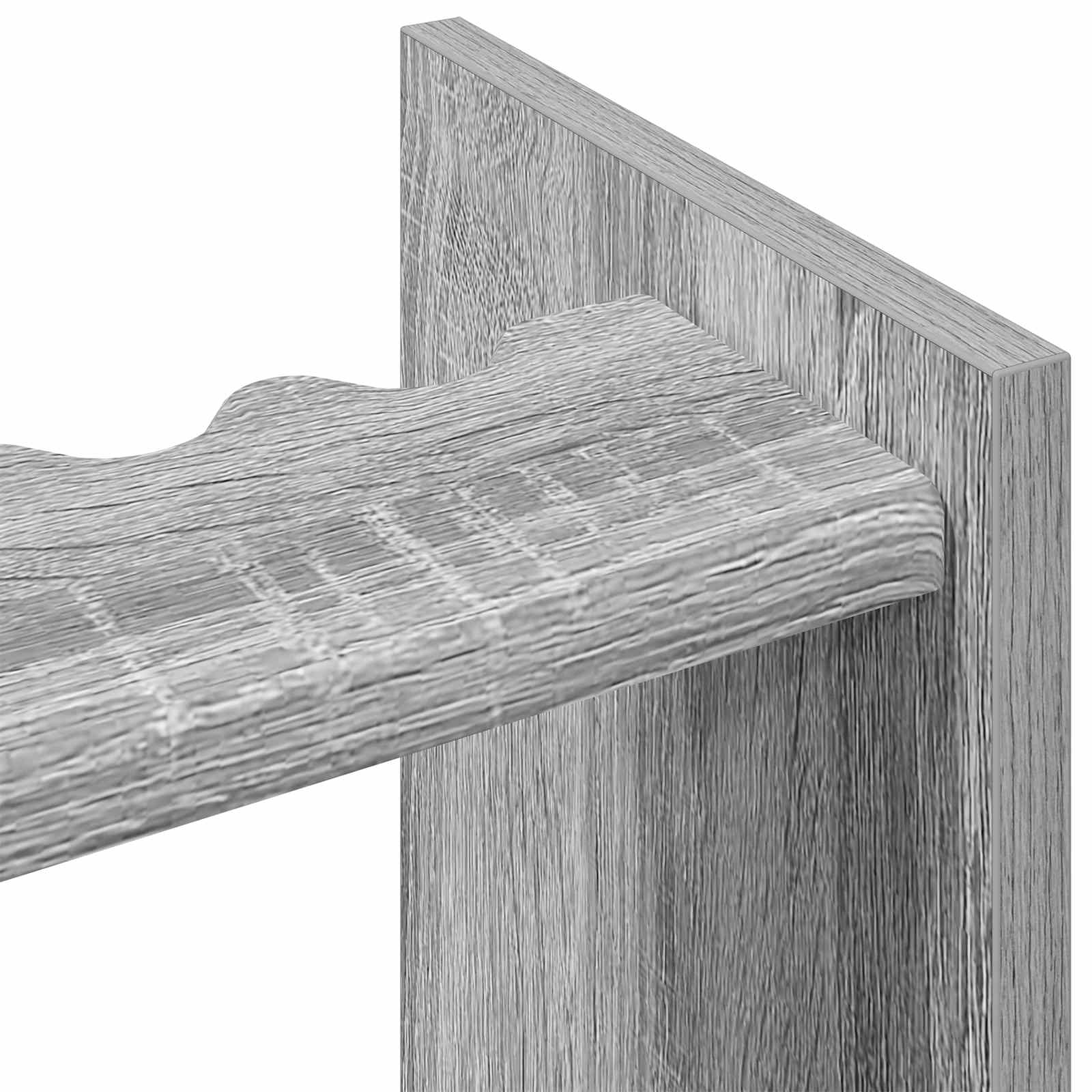 Biliárd dákó állvány szerelt fa 60 x 20 x 57 cm szürke sonoma