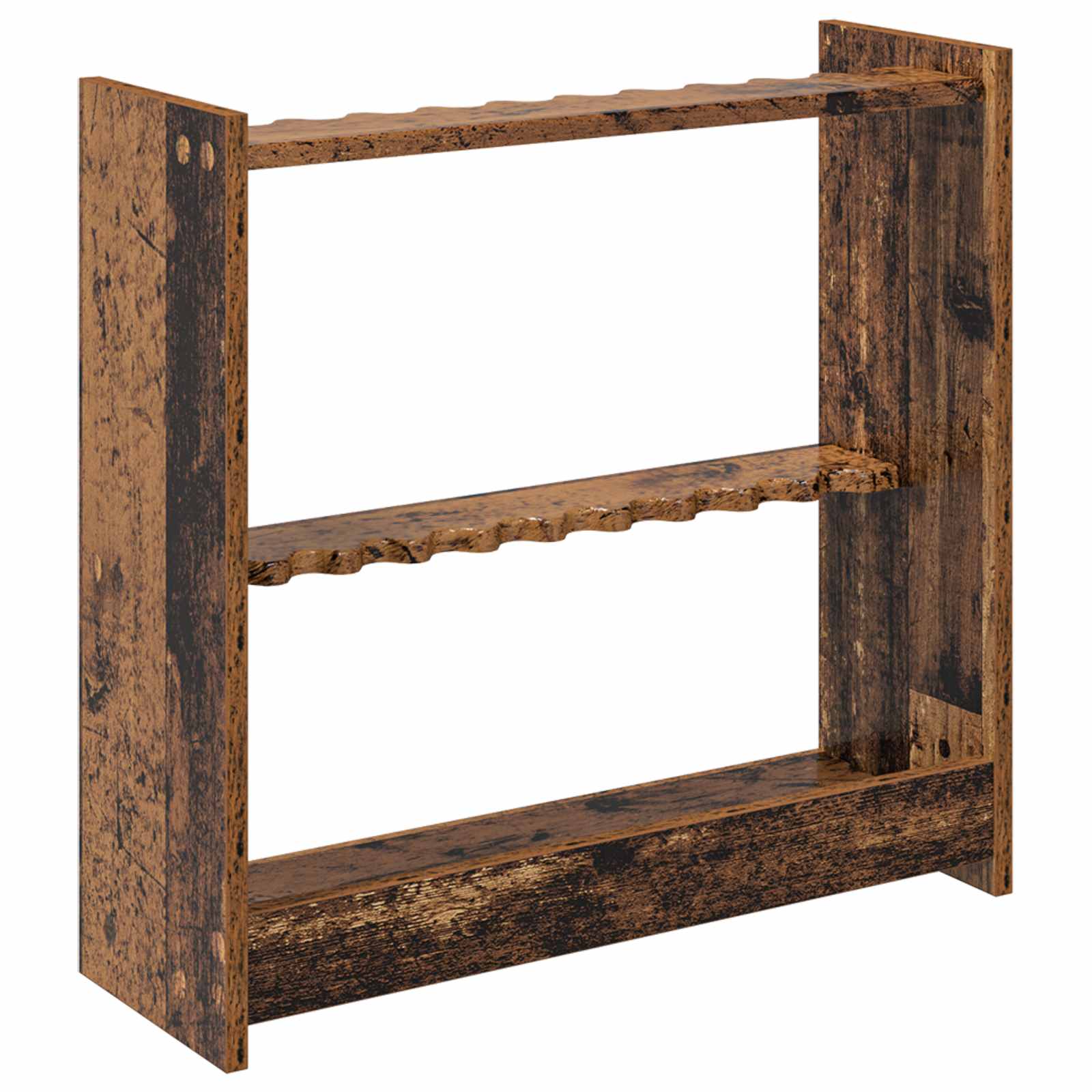 Biliárd dákó állvány szerelt fa 60 x 20 x 57 cm antik fa