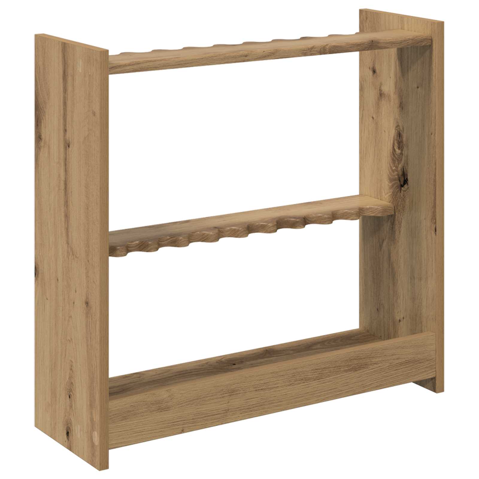 Biliárd dákó állvány szerelt fa 60 x 20 x 57 cm kézműves tölgy