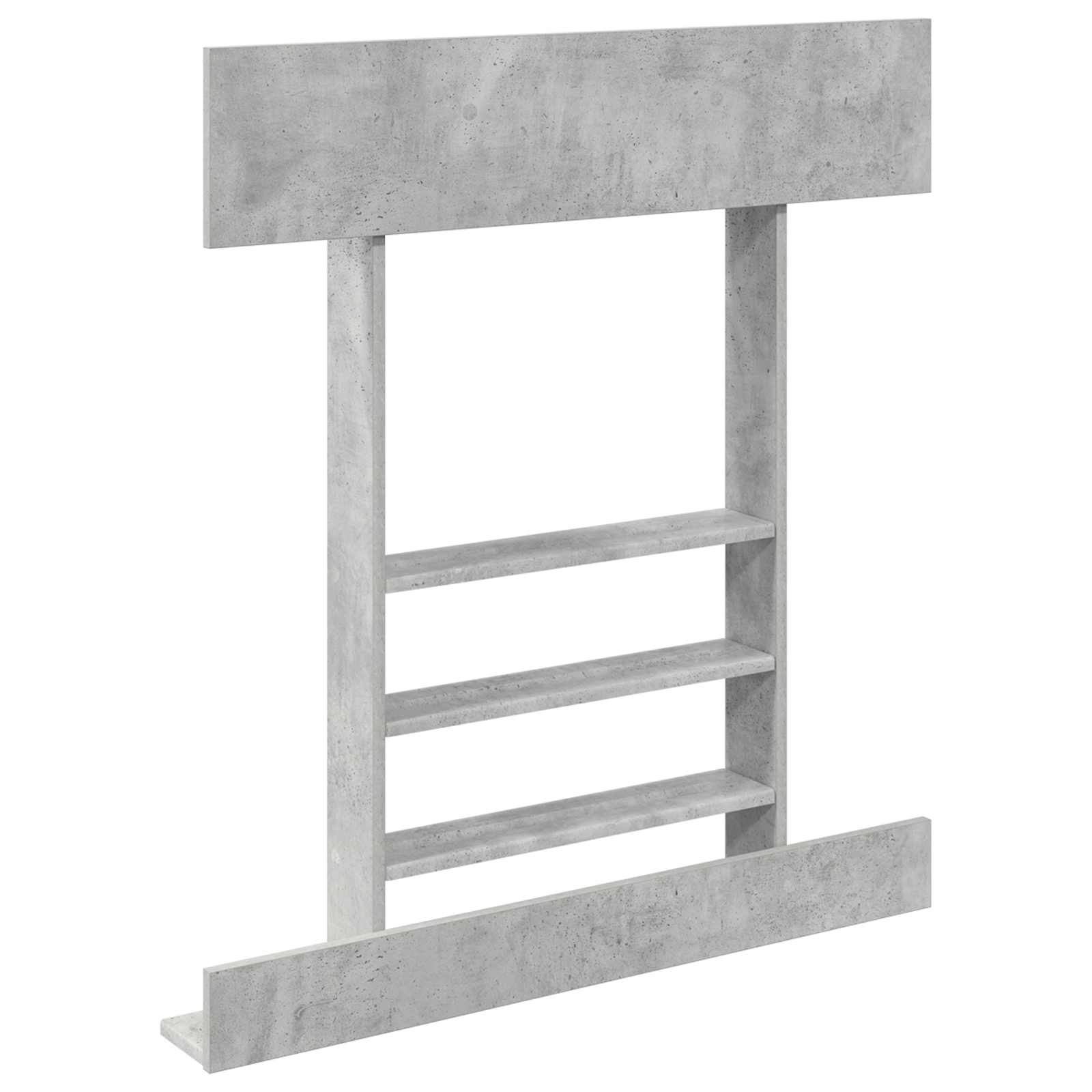 Biliárd dákó állvány szerelt fa 93 x 12 x 103 cm betonszürke