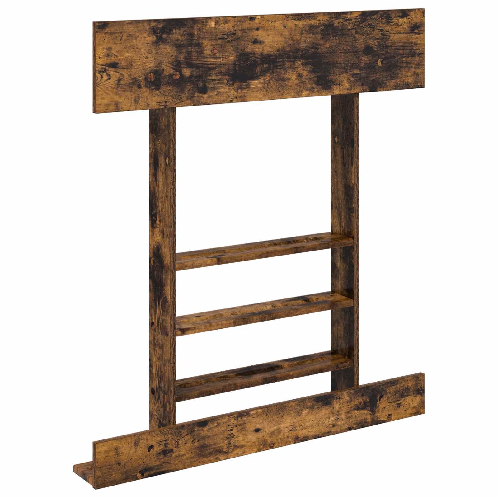Biliárd dákó állvány szerelt fa 93 x 12 x 103 cm füstös tölgy