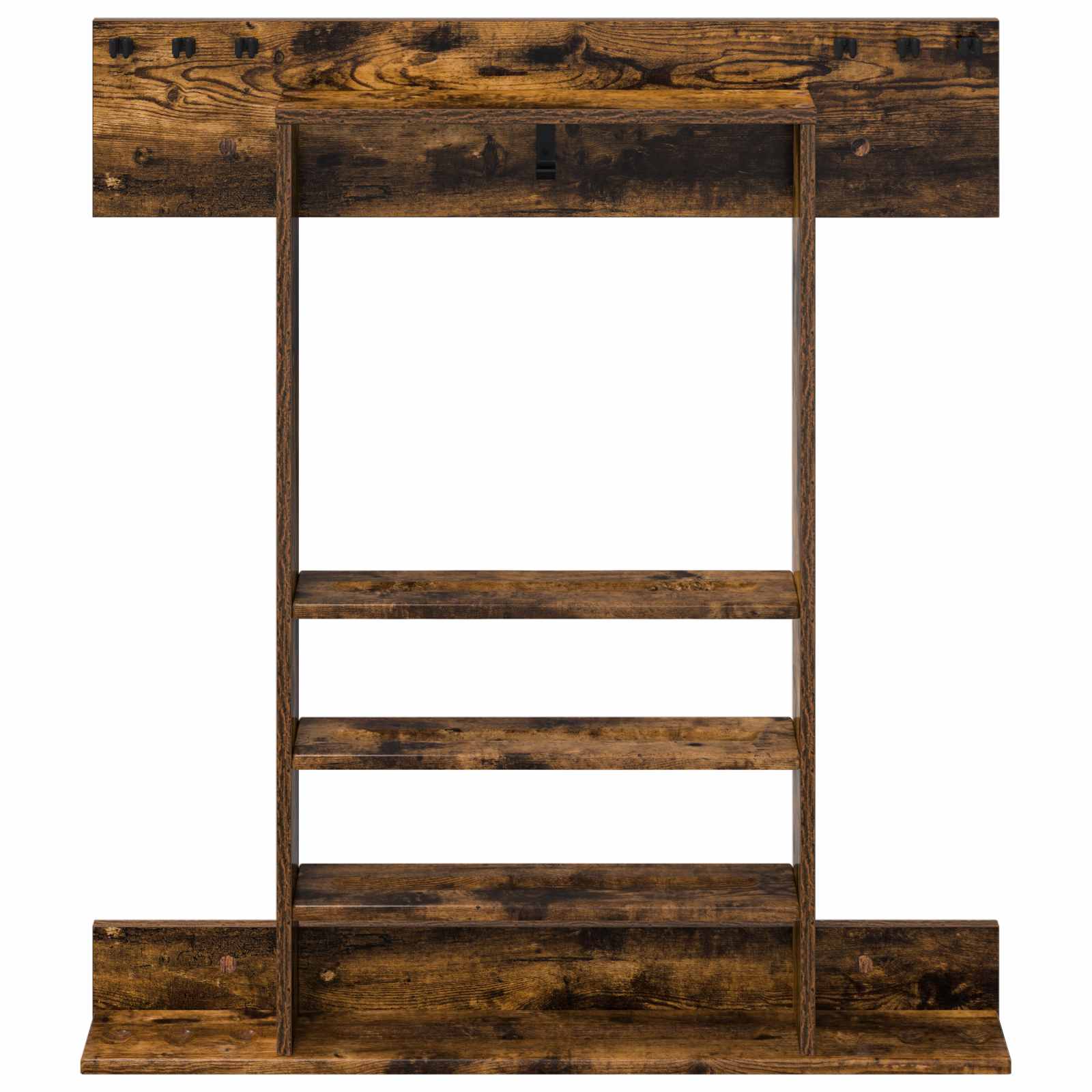 Biliárd dákó állvány szerelt fa 93 x 12 x 103 cm füstös tölgy