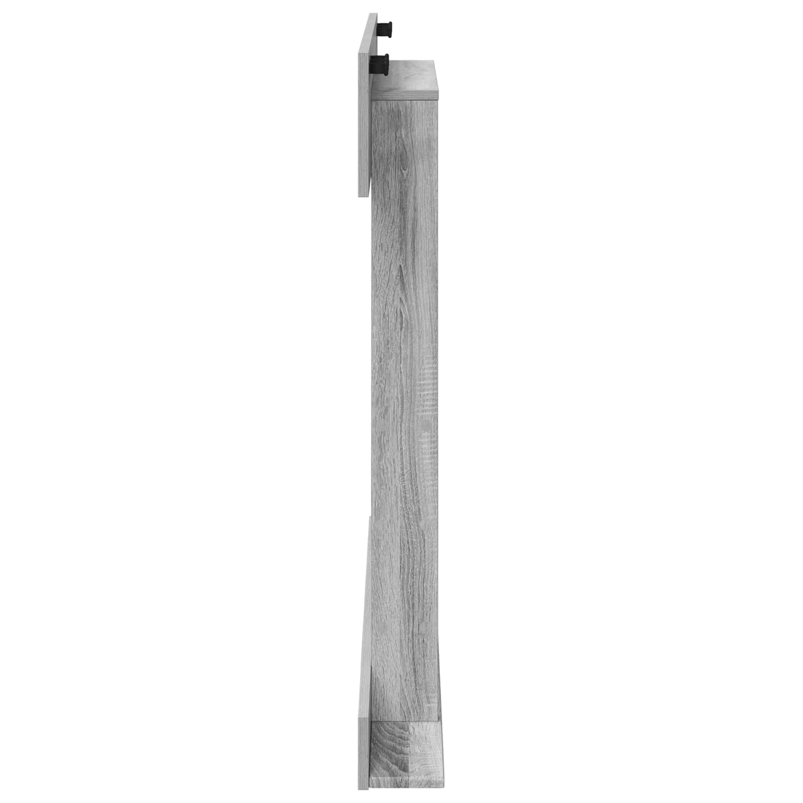 Biliárd dákó állvány szerelt fa 93 x 12 x 103 cm szürke sonoma