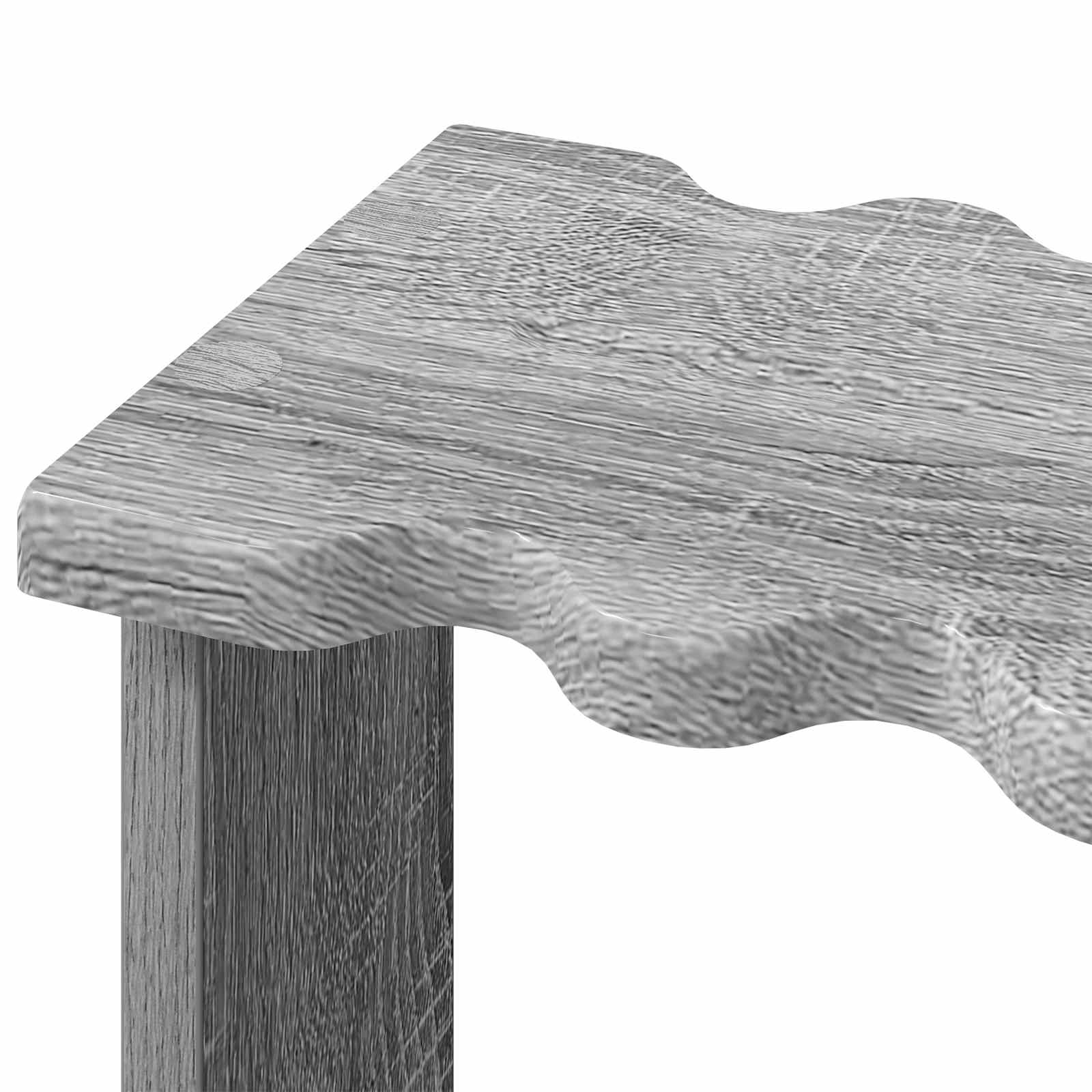 Biliárd dákó állvány szerelt fa 60 x 35 x 60 cm szürke sonoma